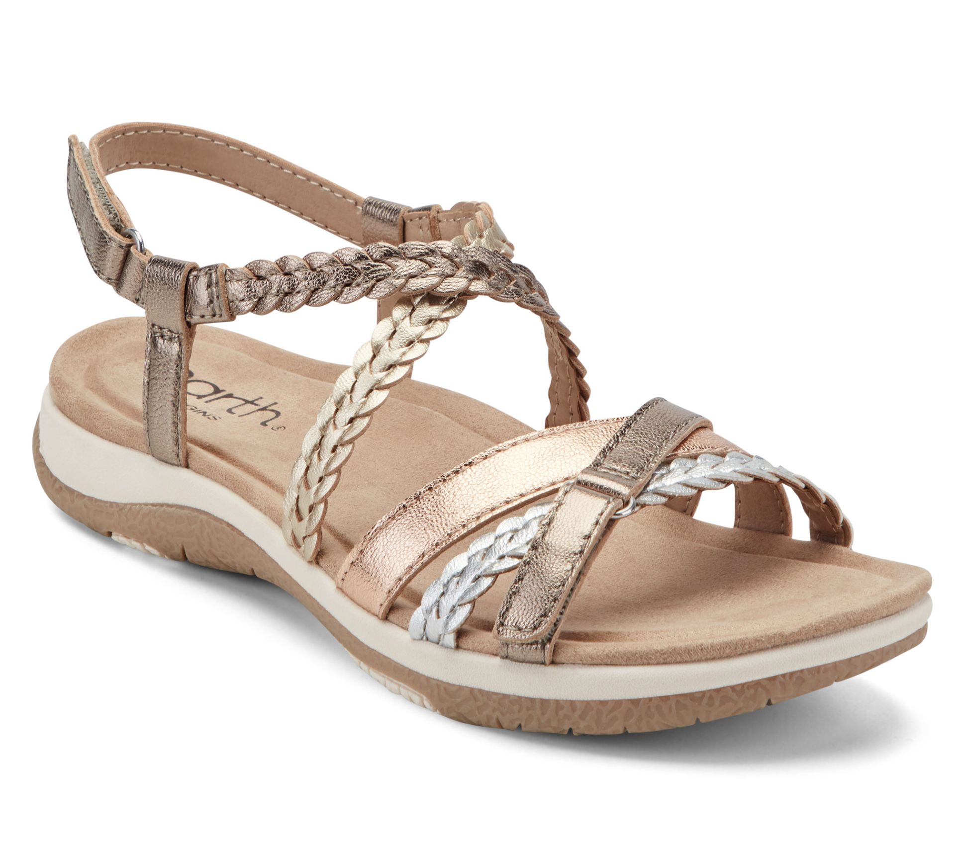 Earth x Jane Treacy Leather Adjustable Sandals-Sylvia