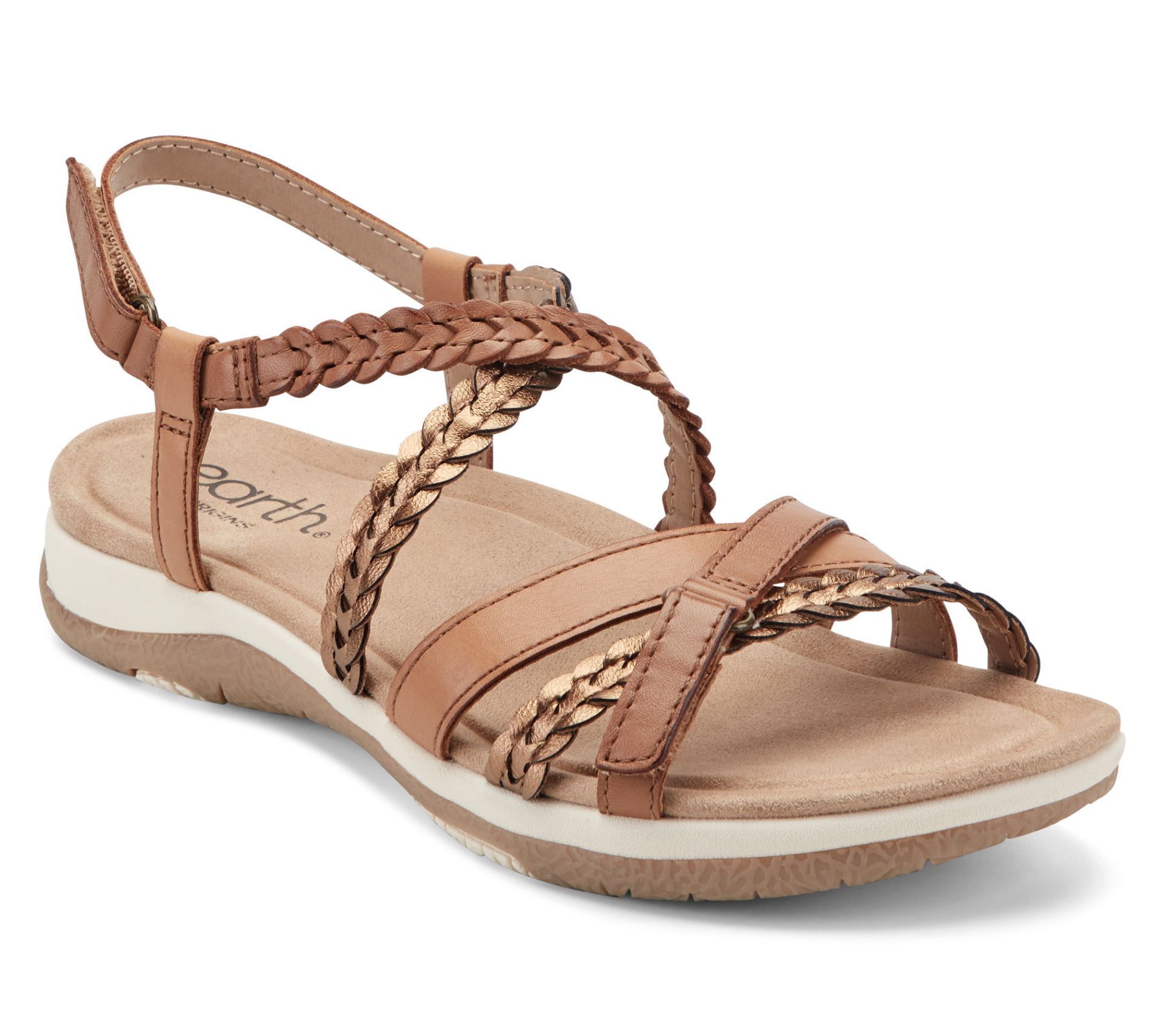 Earth x Jane Treacy Leather Adjustable Sandals-Sylvia