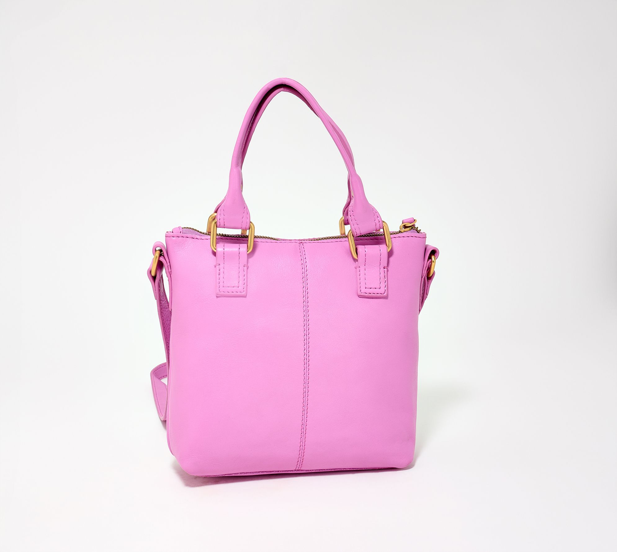 American Leather Co. Jamestown Mini Tote Crossbody - QVC.com