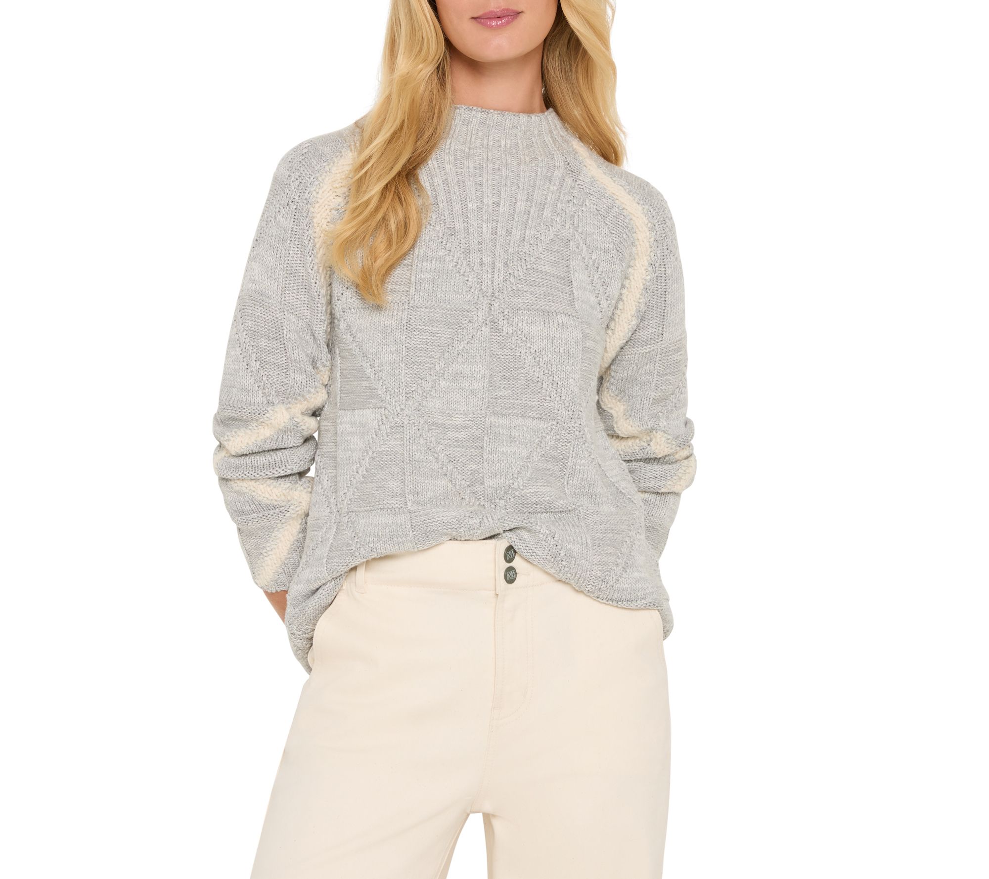 NIC+ZOE Dashing Diamonds Sweater