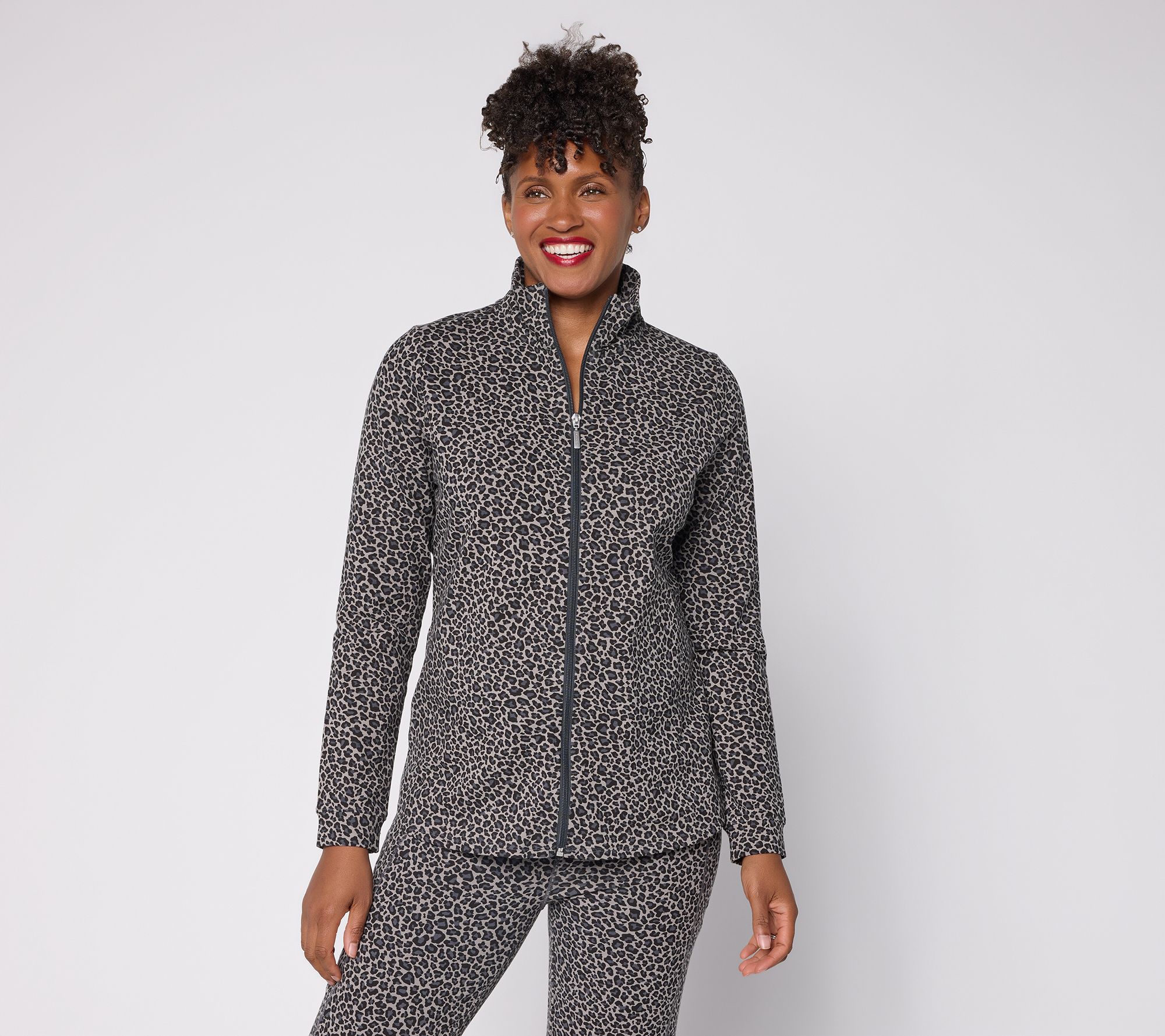 Denim & Co. Active Duo Stretch Zip-Front Jacket