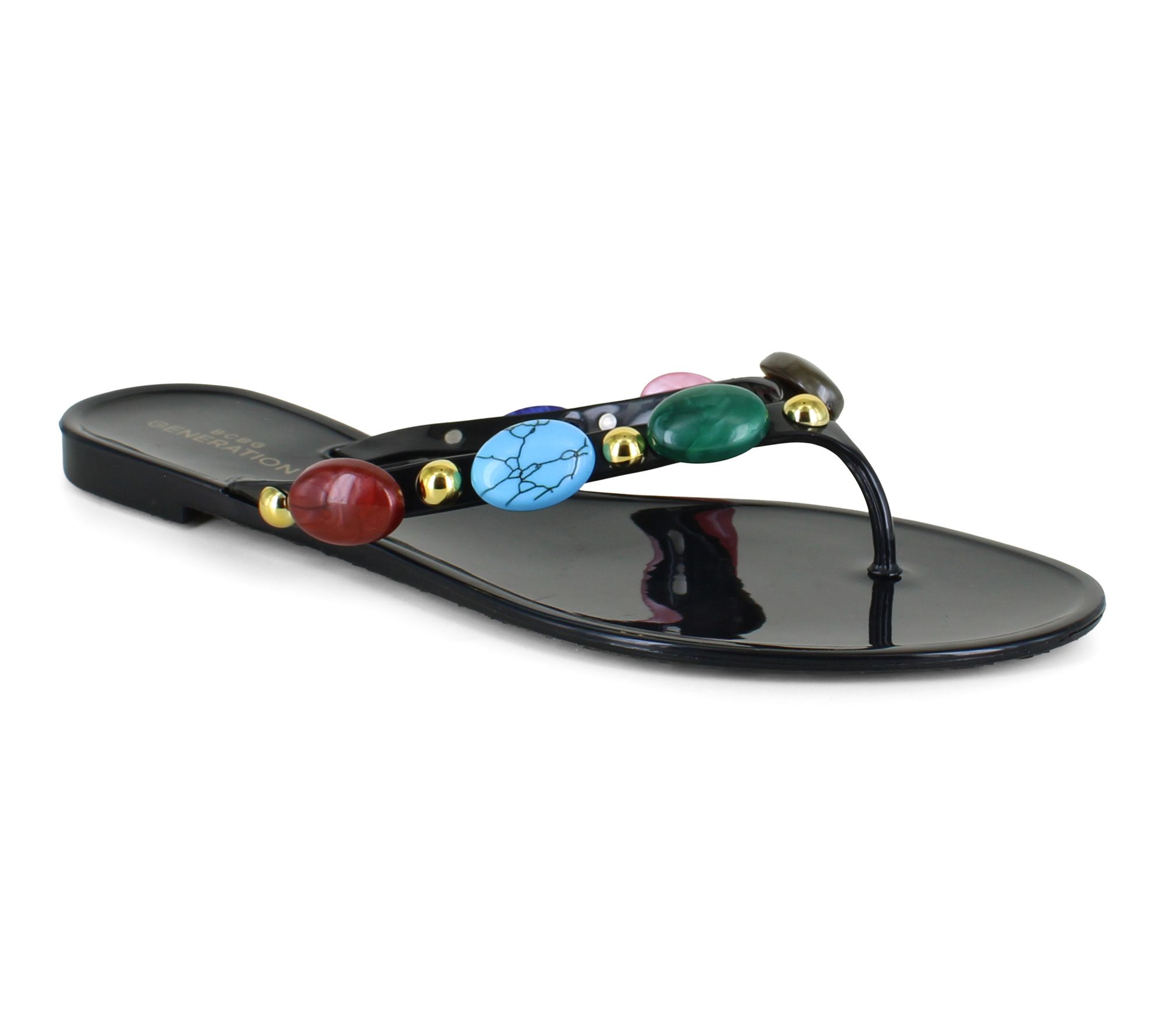BCBGeneration Uleema Jelly Beaded Thong Sandal