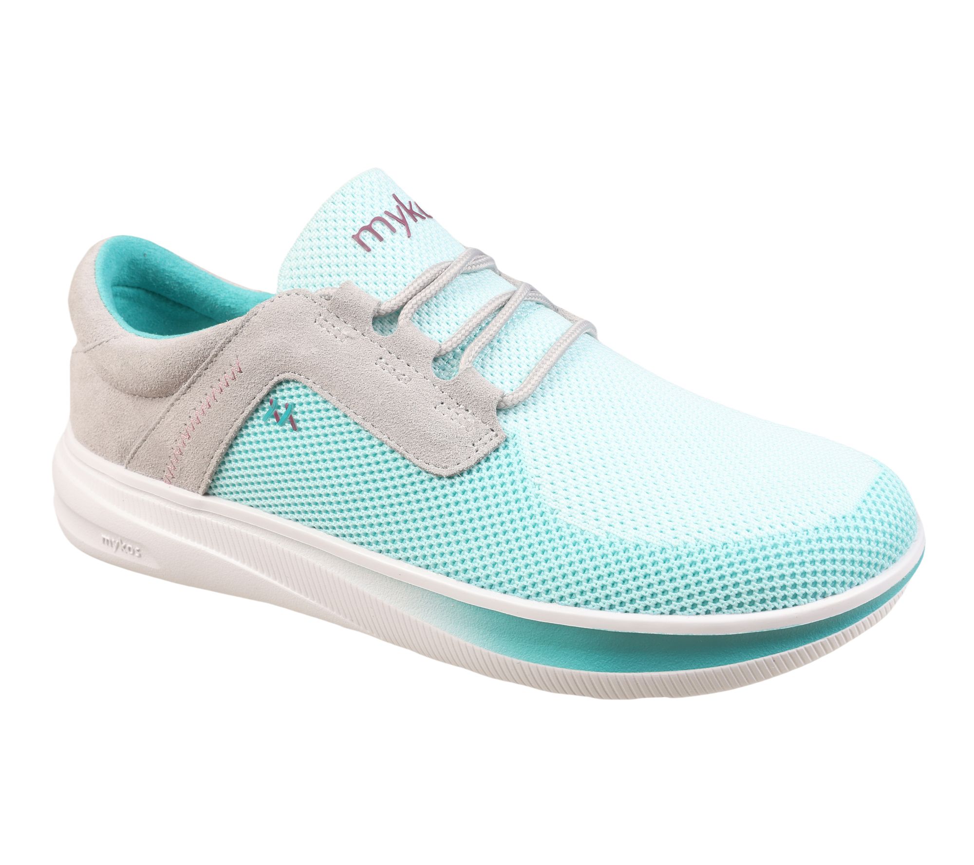 Mykos Knit & Suede Lace-Up Sneakers - Eleanor