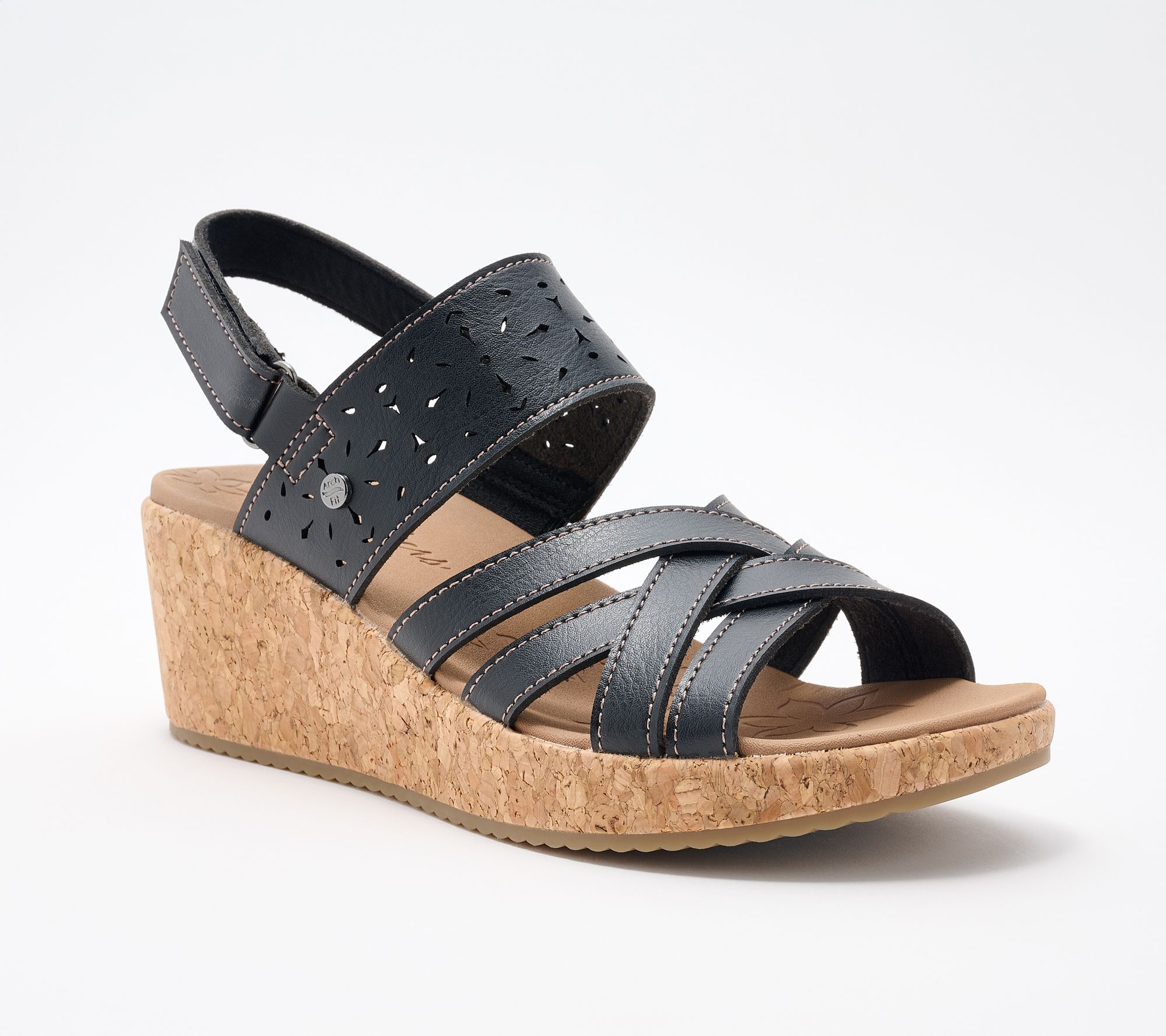 "As Is" Skechers Arch Fit Beverlee 2.0 VeganWedges - Natural Era