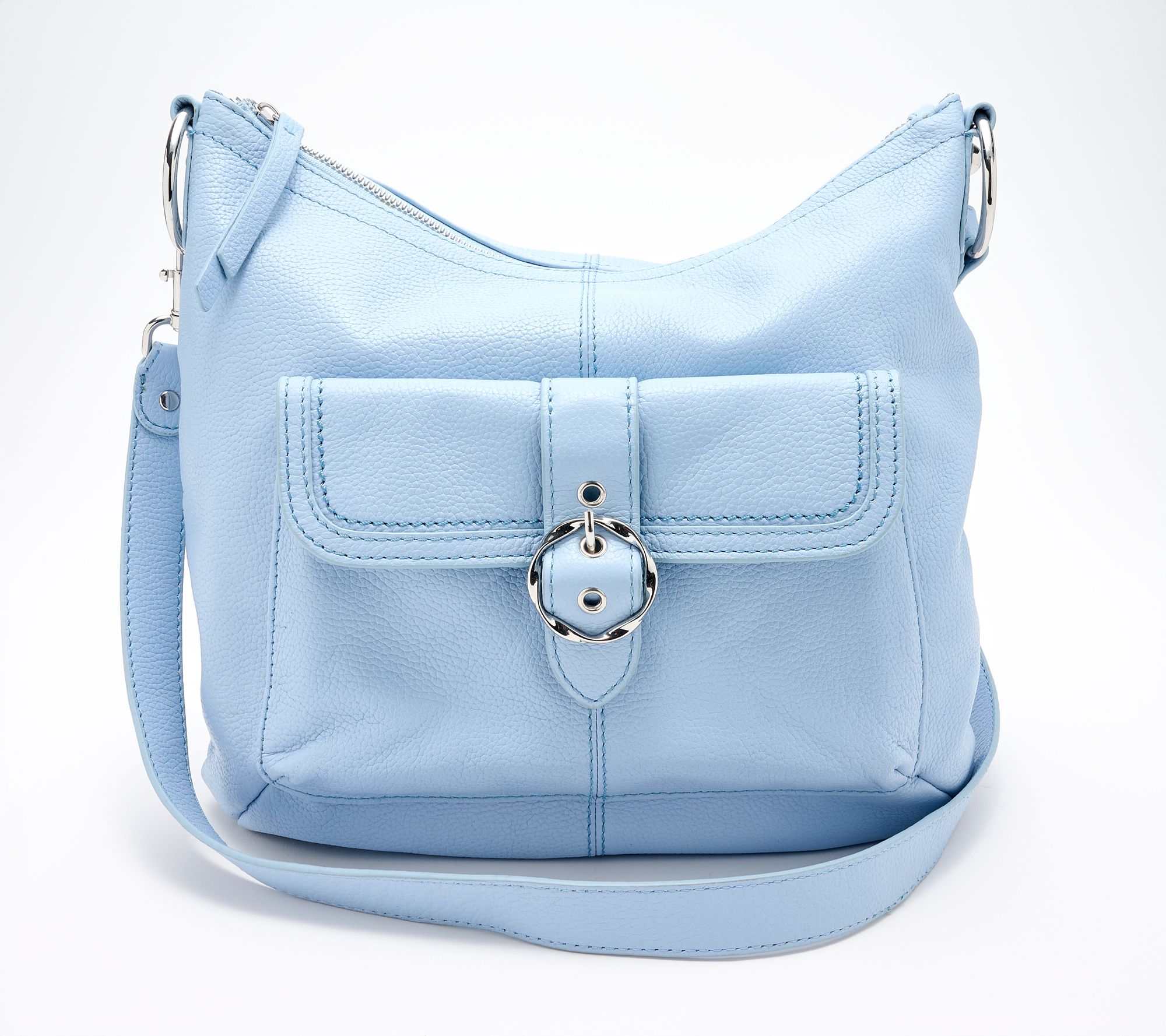 "As Is" Kim Gravel Leather Power Play Convertible Hobo