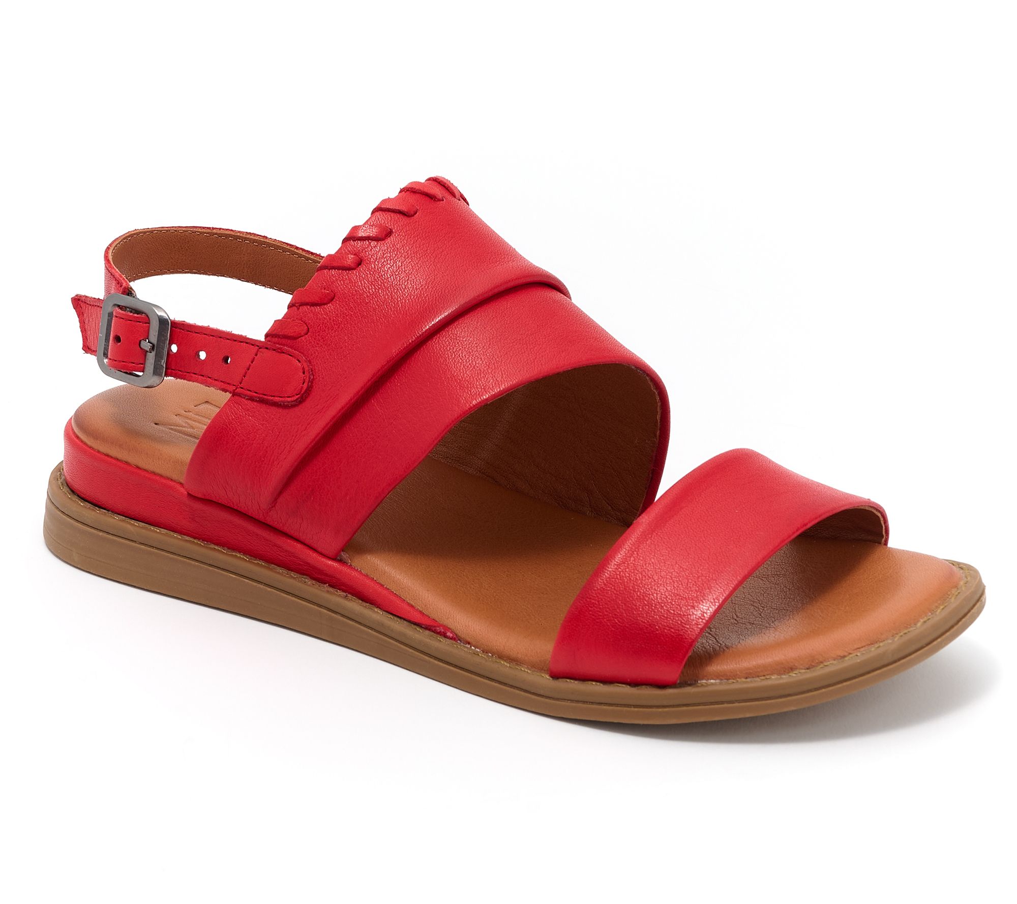 "As Is" Miz Mooz Leather Whipstitch Sandals - Harper