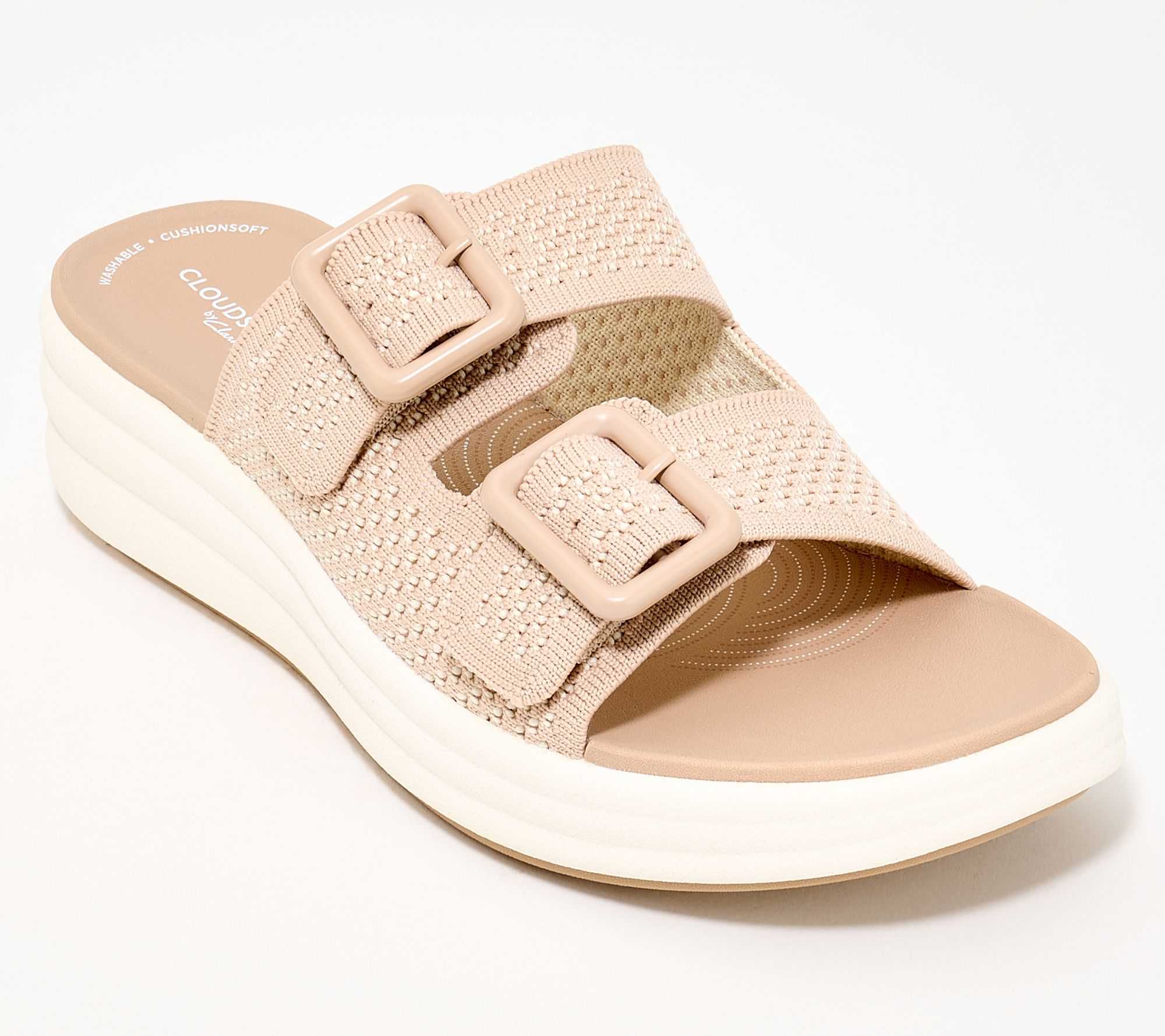 "As Is" Clarks Cloudsteppers Slide Sandals - Drift Faye