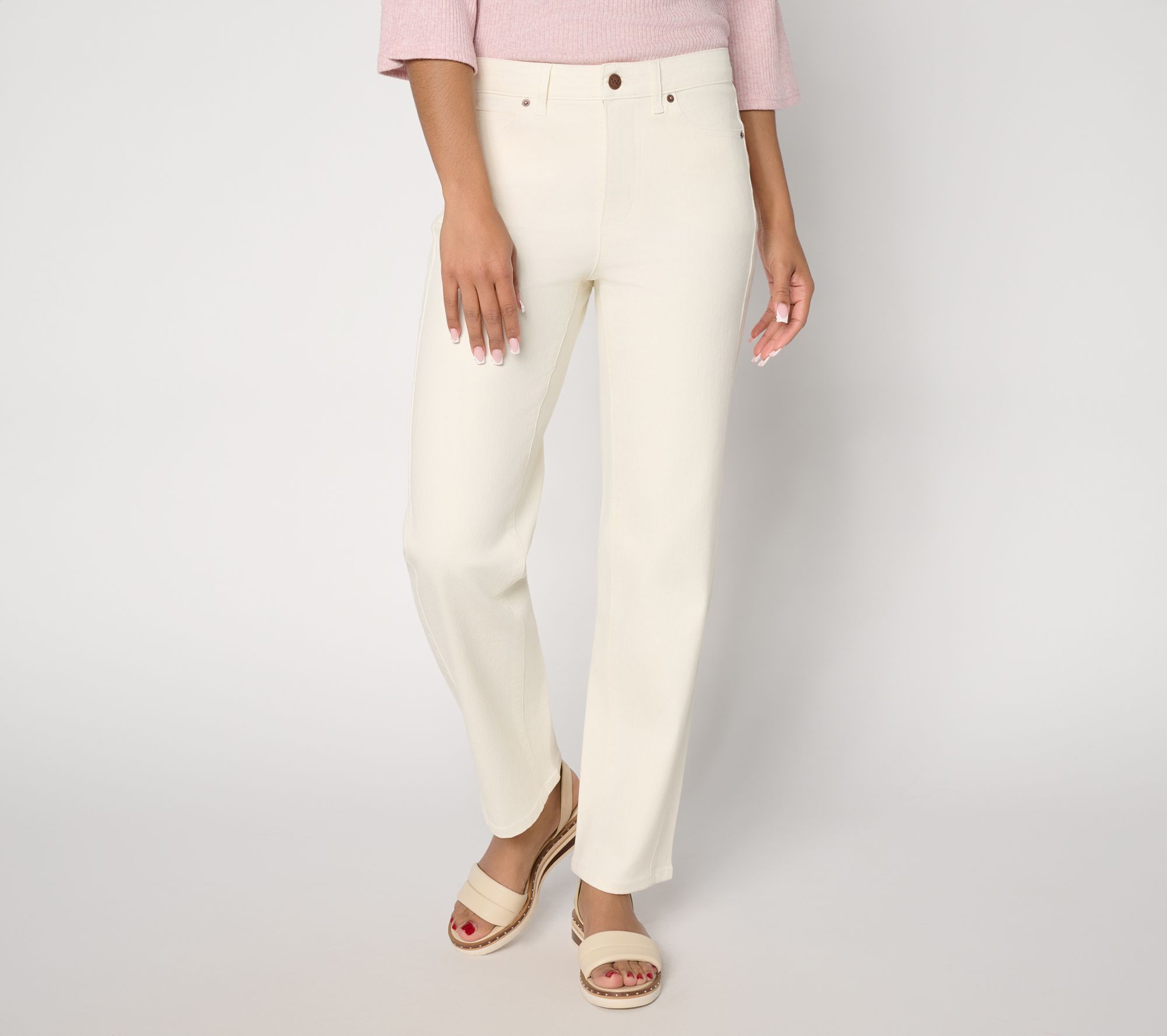 "As Is" Me by Jennie Garth Regular Repreve Straight Leg Jeans- Color