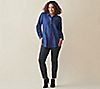 Joan Rivers Denim Shirt with Back Button Details, 6 of 6