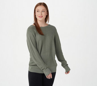 zuda Ecovero Sweater with Back Ruching Detail - A394489