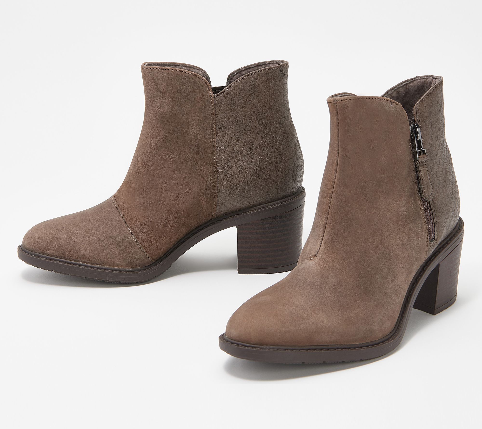 forgænger Uden gift Clarks Collection Leather Healed Ankle Boots - Scene Zip - QVC.com