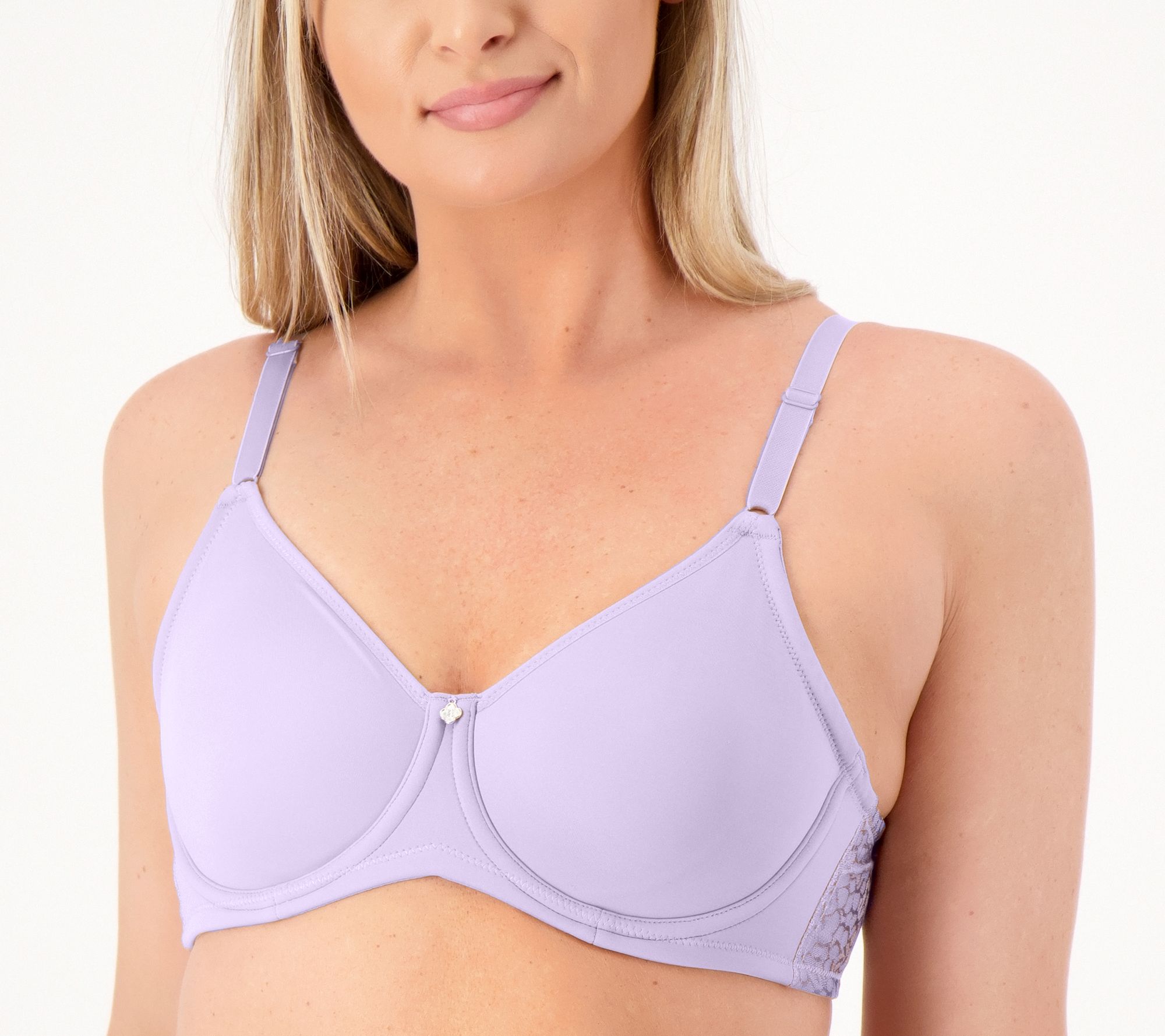 Breezies Jacquard Back Smoothing Unlined Underwire Bra - QVC