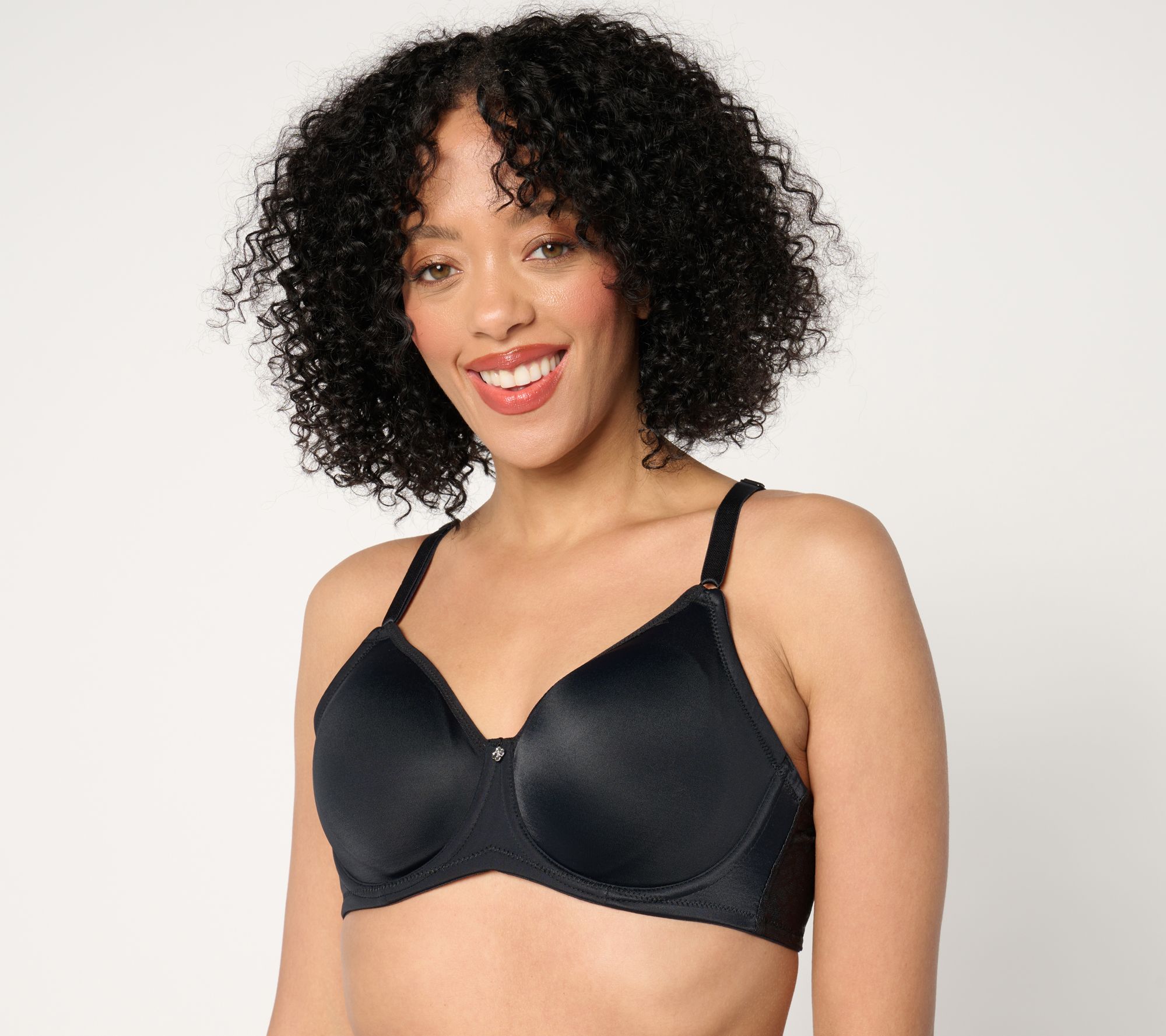 Breezies Jacquard Back Smoothing Unlined Underwire Bra