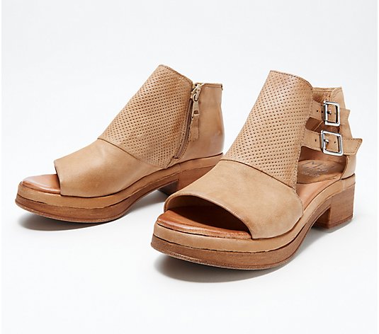 Miz Mooz Leather Heeled Sandals - Libra