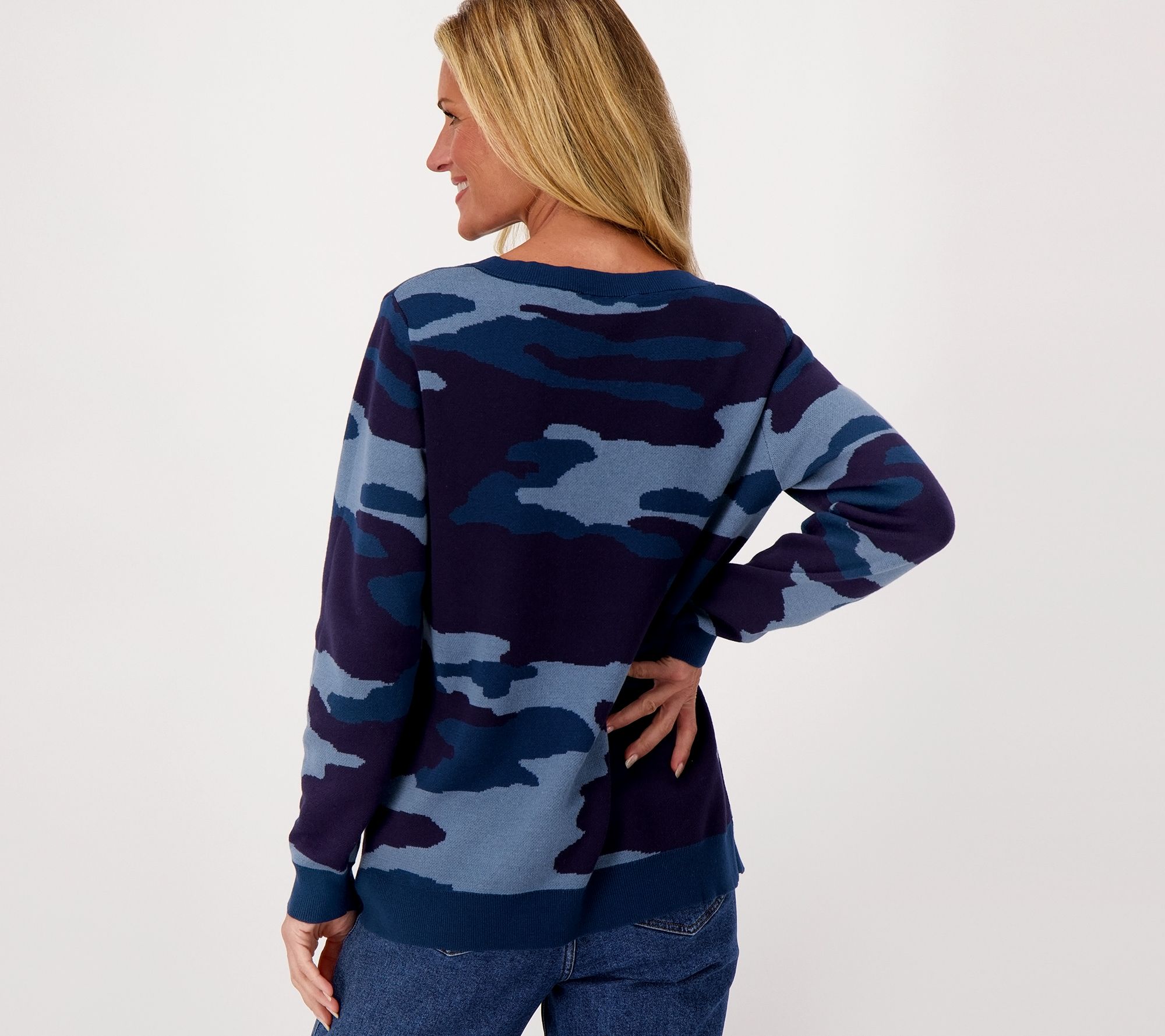 Oversized 2024 camo sweater