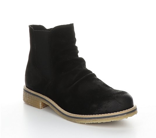 Bos & Co Nubuck Rubber HeelAnkle Boots - Beat