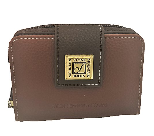 Stone Mountain Leather Wallet with Strap