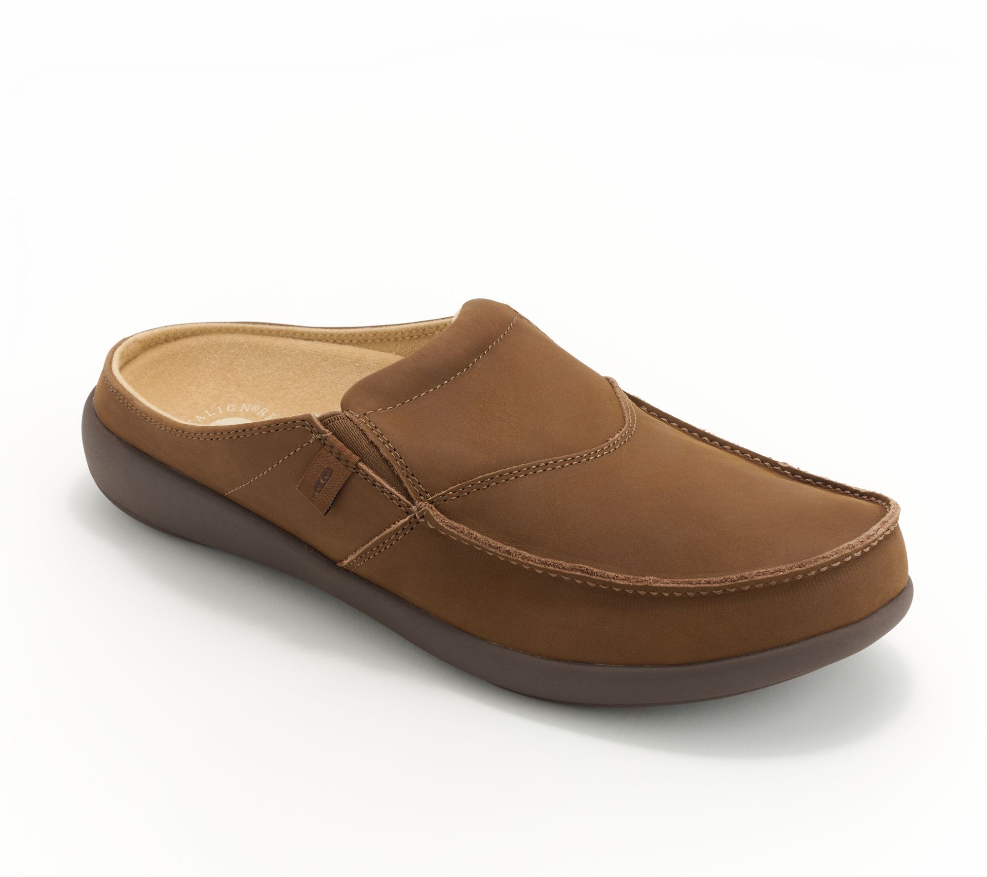 Revitalign Orthotic Men's Nubuck Mules - Siesta