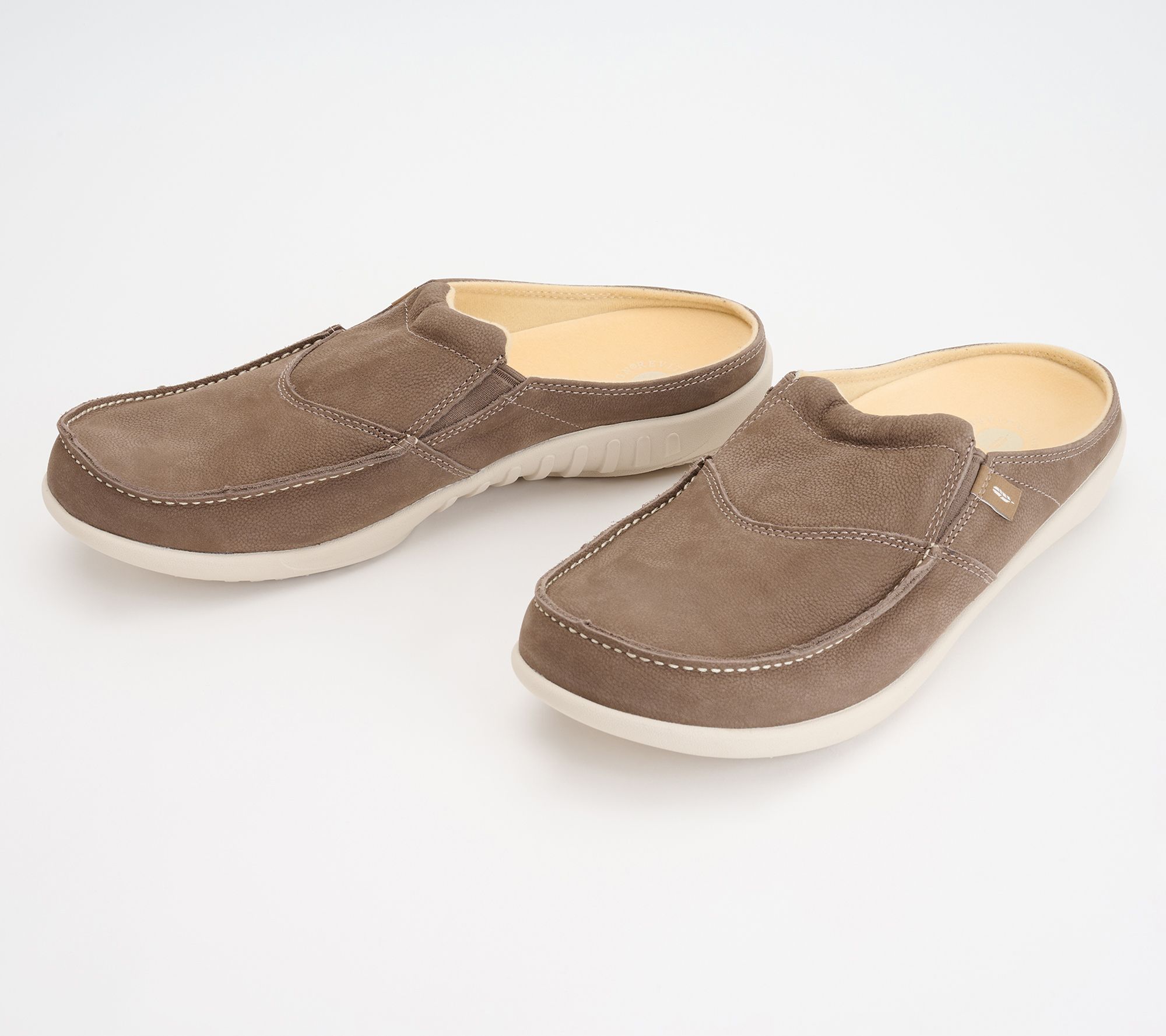Revitalign Orthotic Men's Nubuck Mules - Siesta