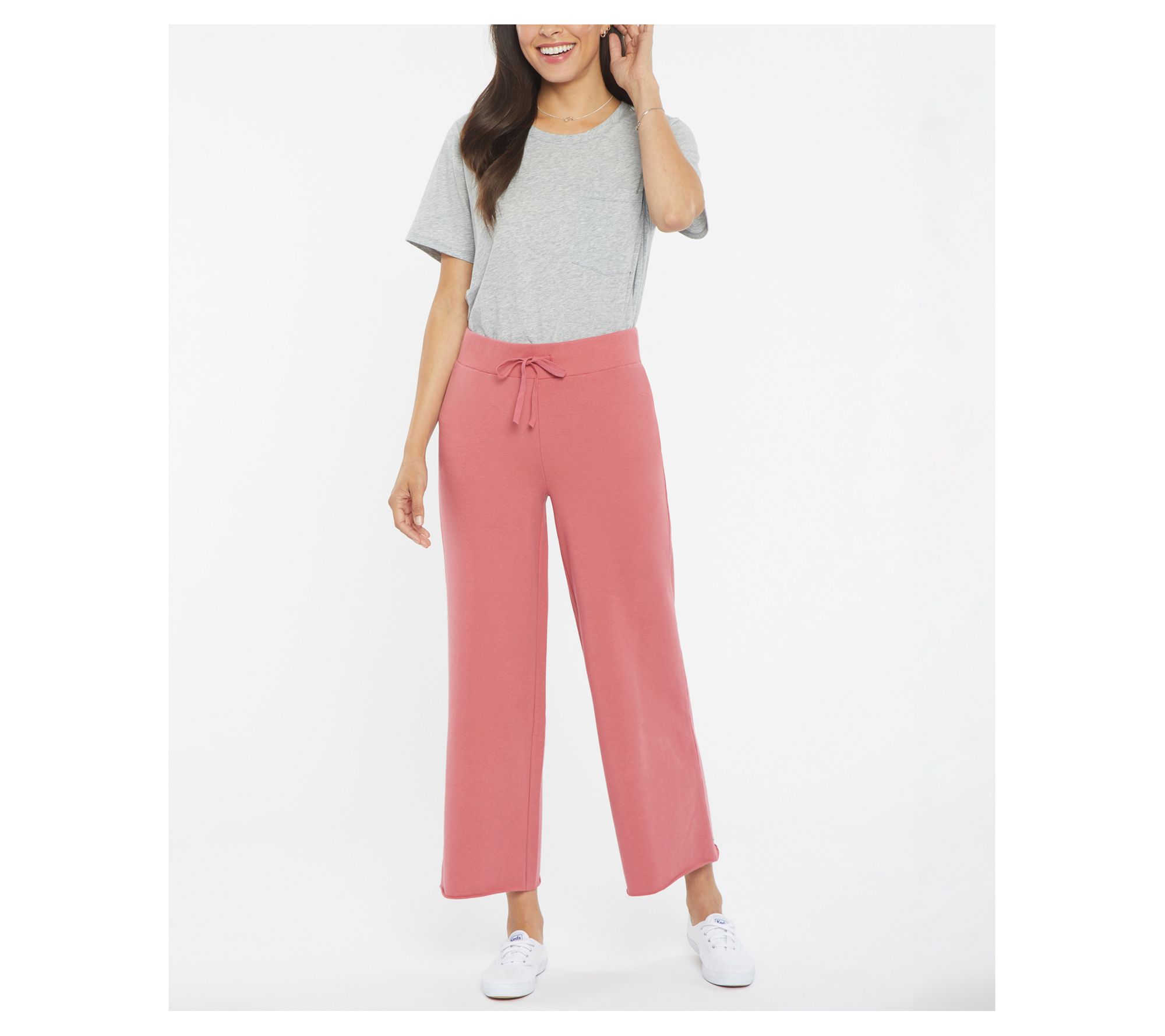 NYDJ Drawstring Wide Leg Ankle Pants