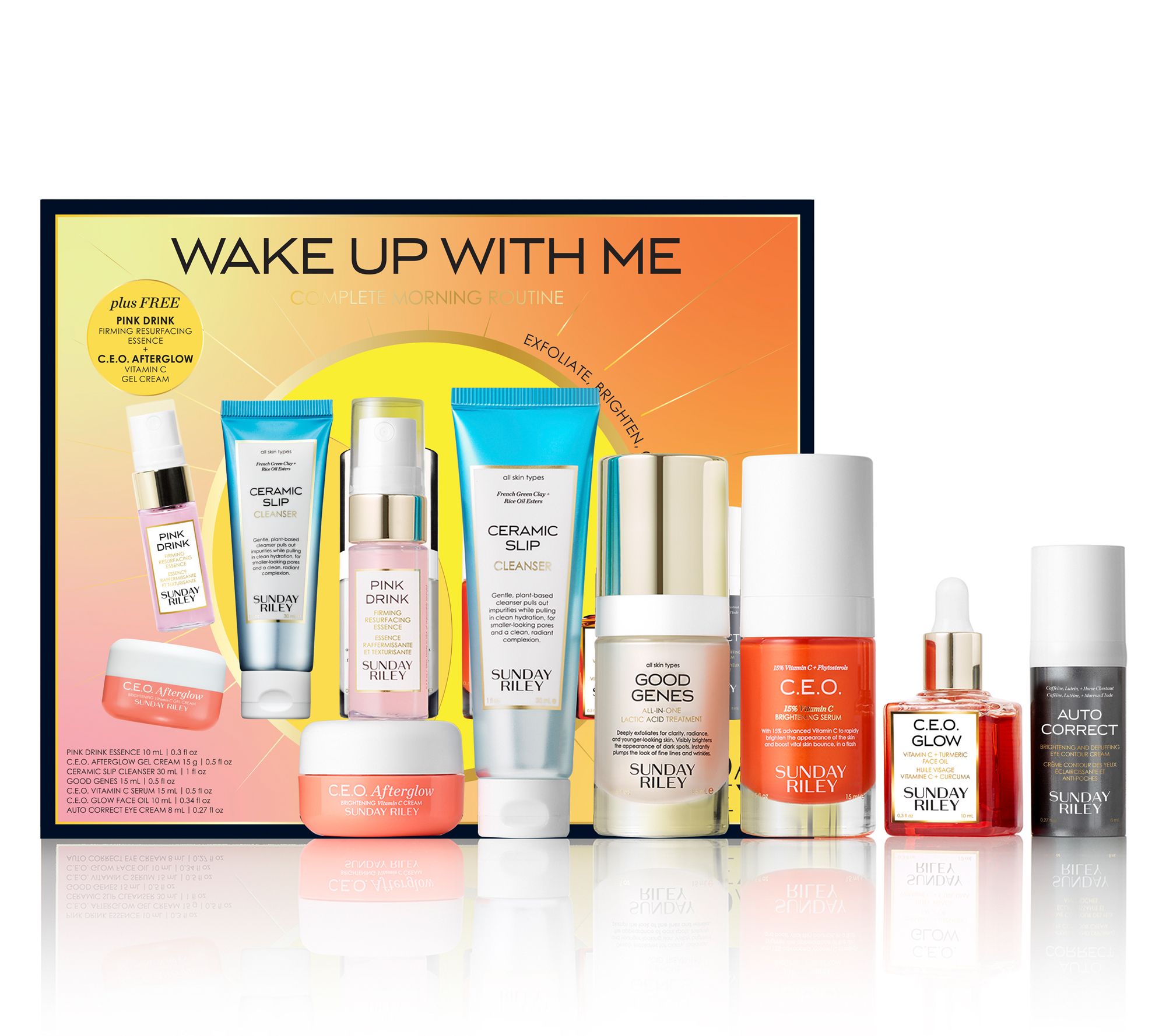 Sunday Riley Wake Up with Me 7-Piece SkincareKit