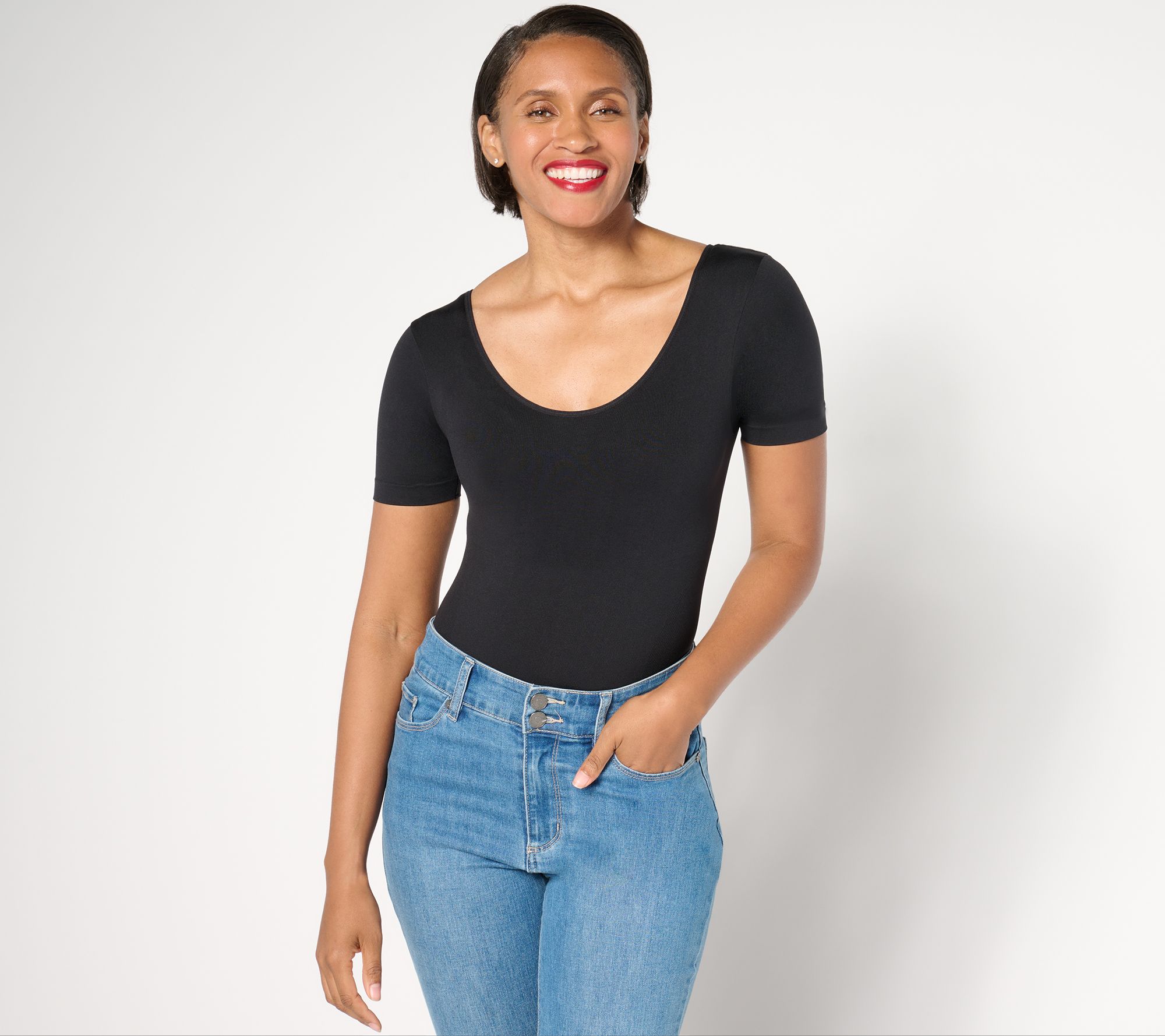 Shapermint All day Everyday Short Sleeve Bodysuit