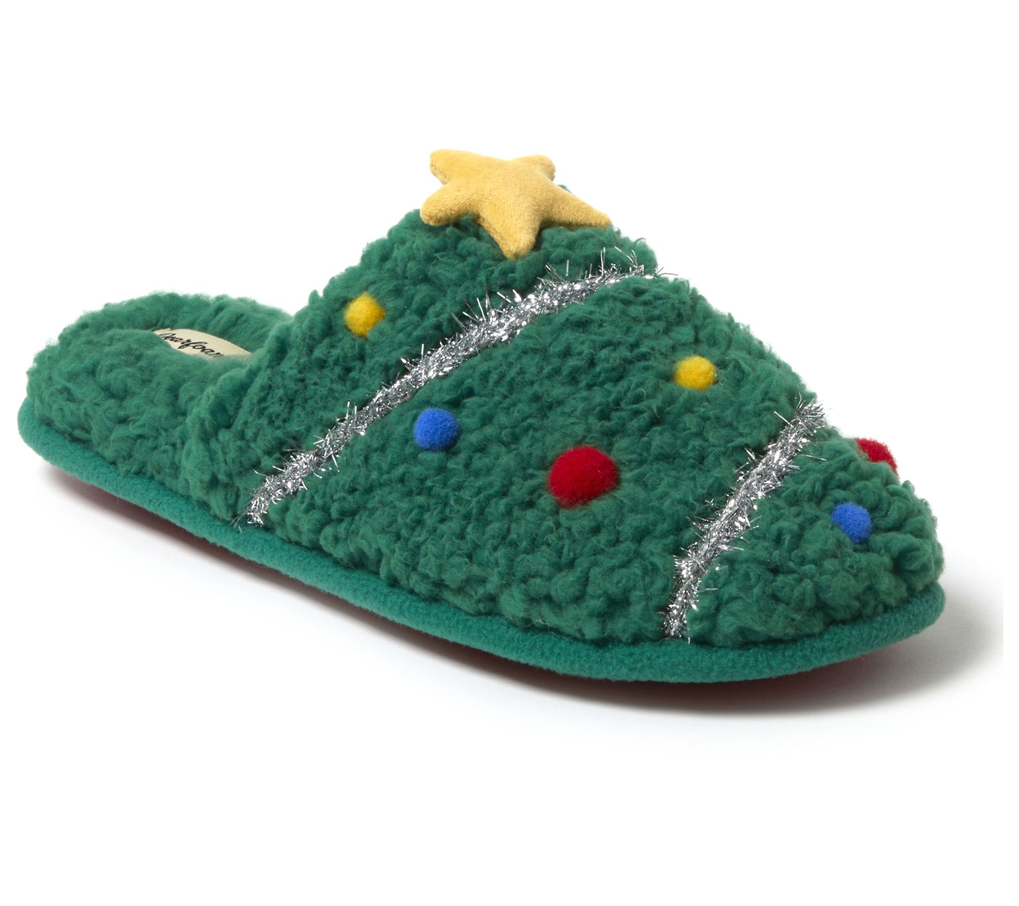 Dearfoams Unisex Ugly Sweater Holiday Christmas Slippers