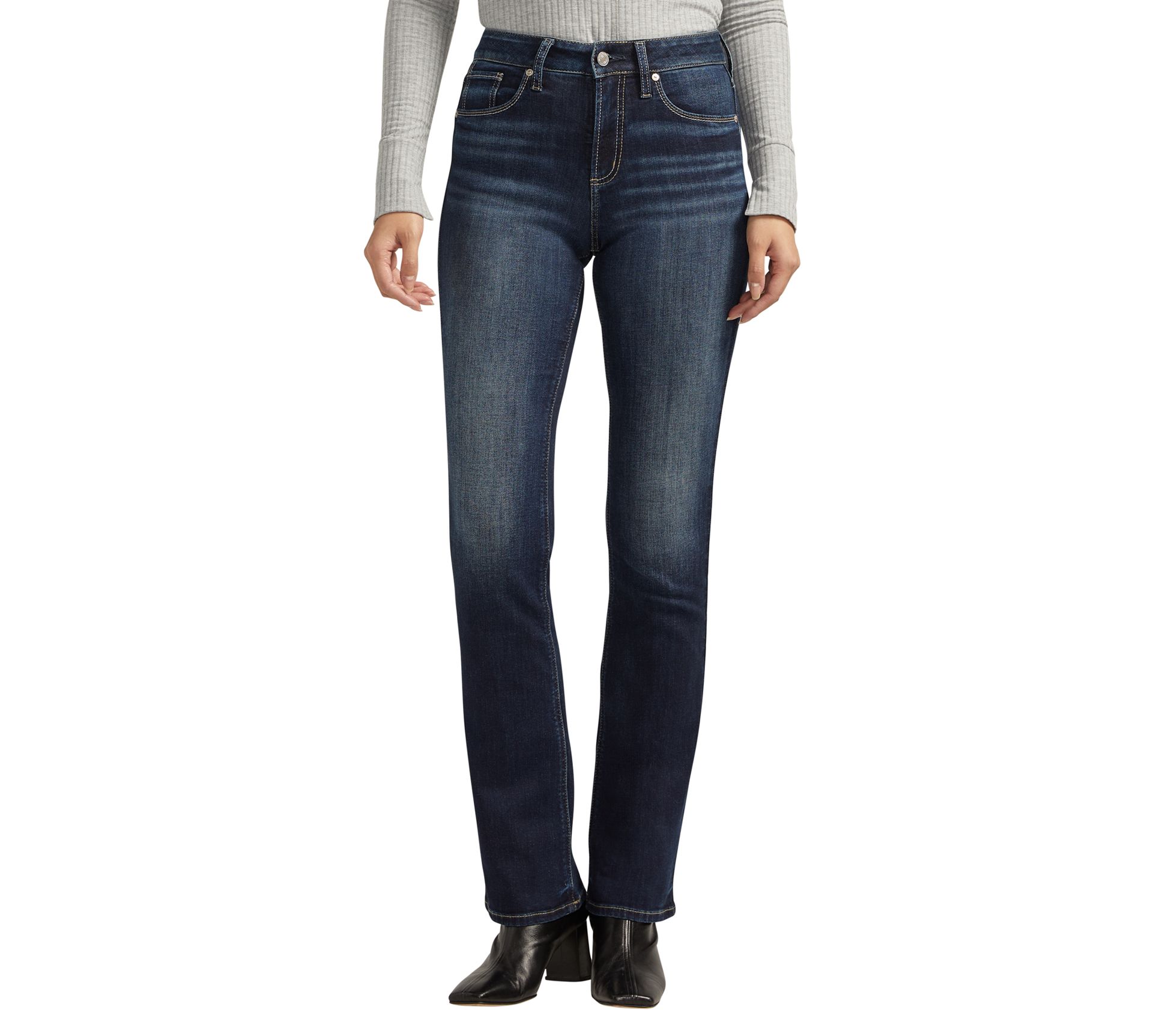Silver Jeans Co. Women's Avery High Rise Slim Bootcut Jeans