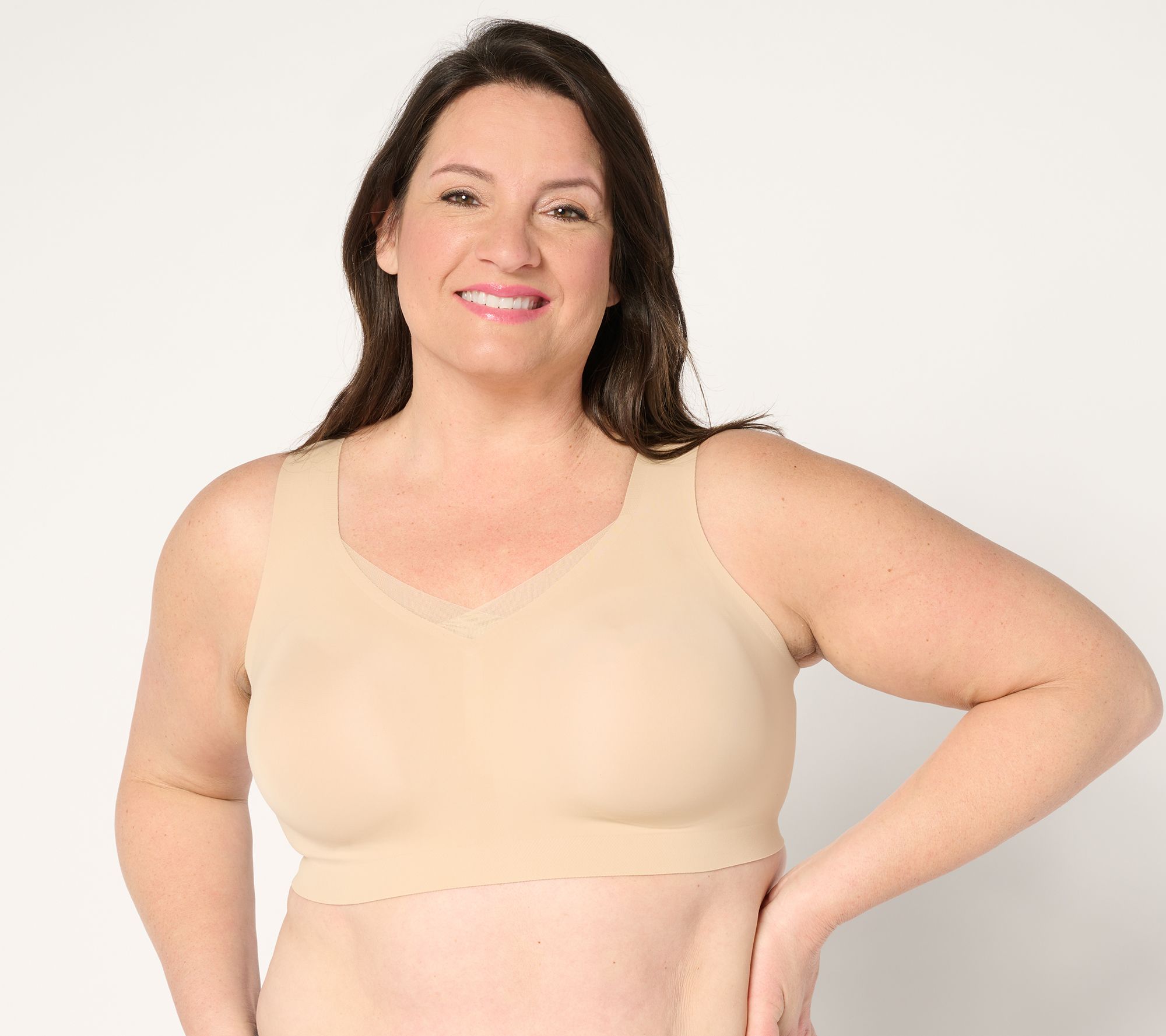 Evelyn & Bobbie Ultra Lift Defy Mesh Trimmed Seamless Wirefree Bra