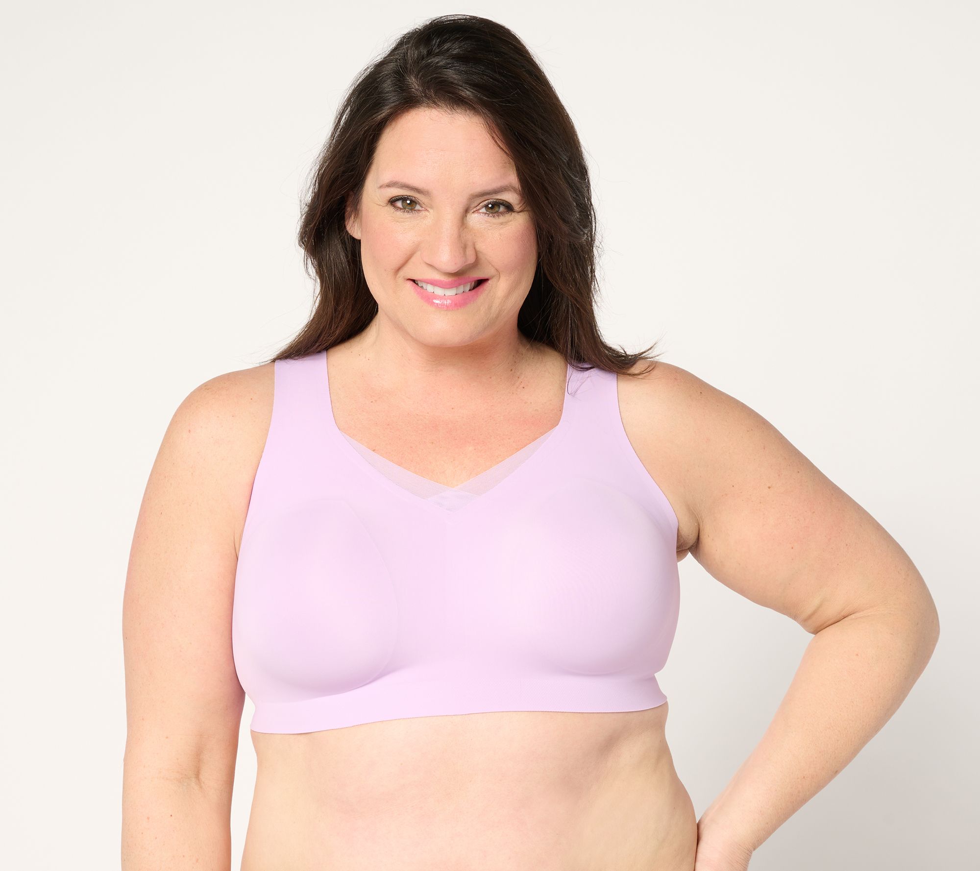 Evelyn & Bobbie Ultra Lift Defy Mesh Trimmed Seamless Wirefree Bra