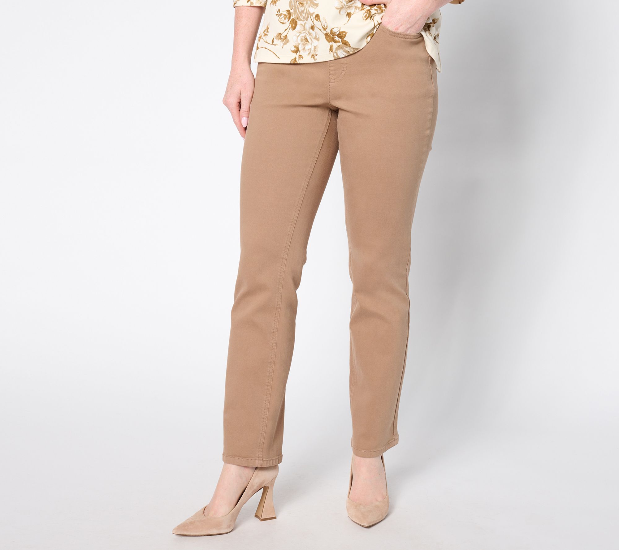 "As Is" Isaac Mizrahi Live! Regular True Denim Color Straight Jeans