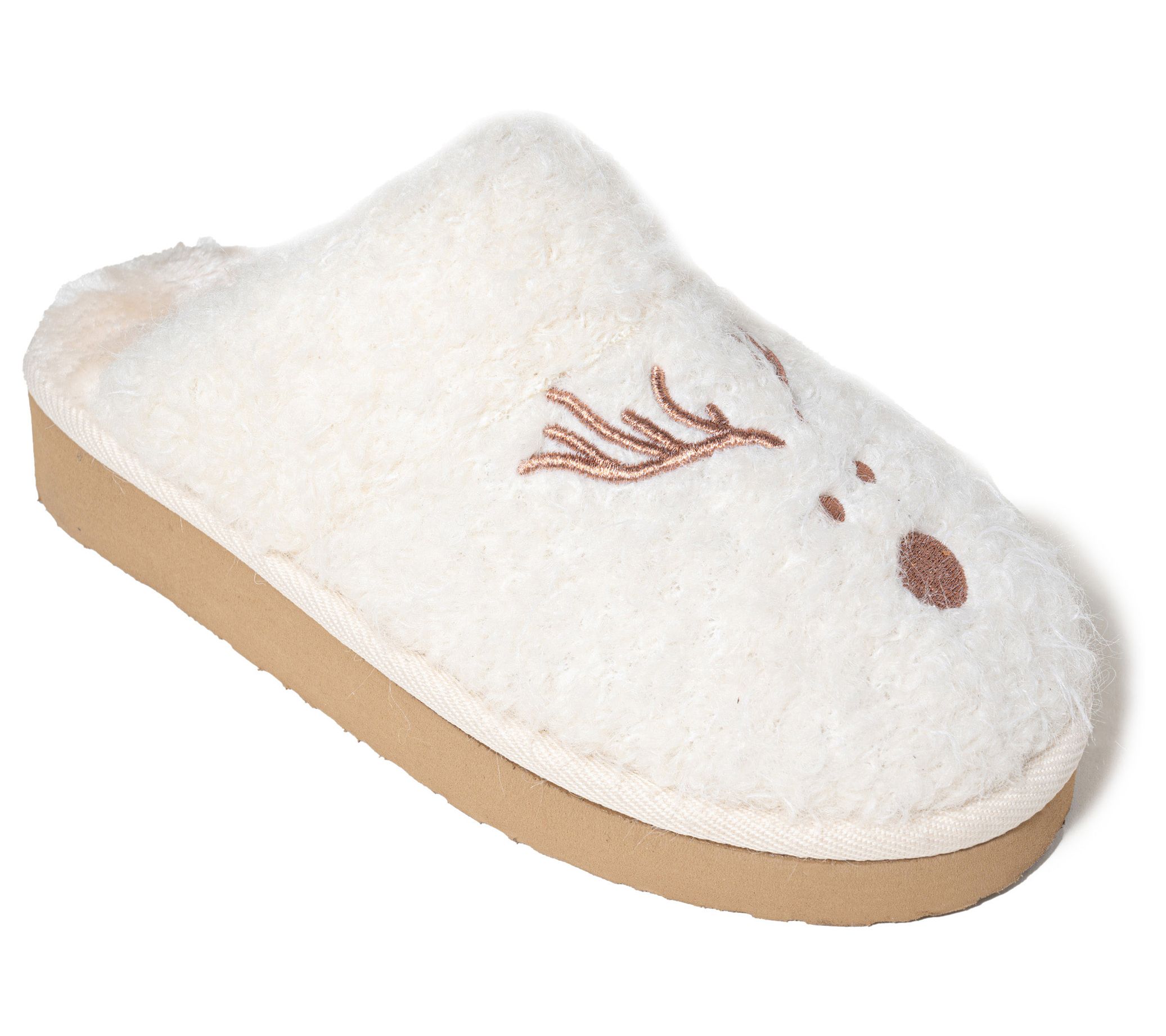 Minnetonka Women's Reindeer Scuff Slipper