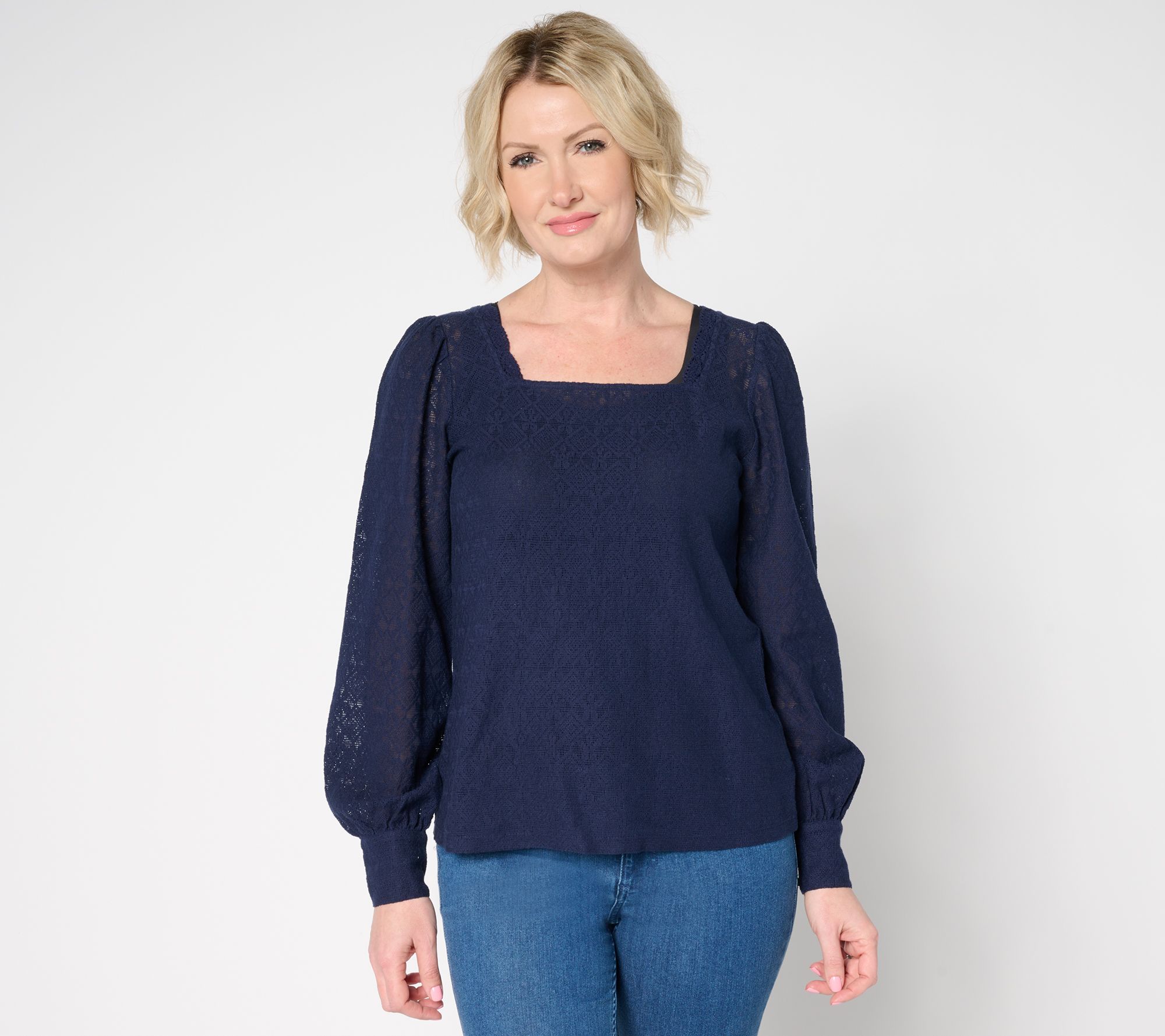 Me by Jennie Garth Charleston Lace Blouse