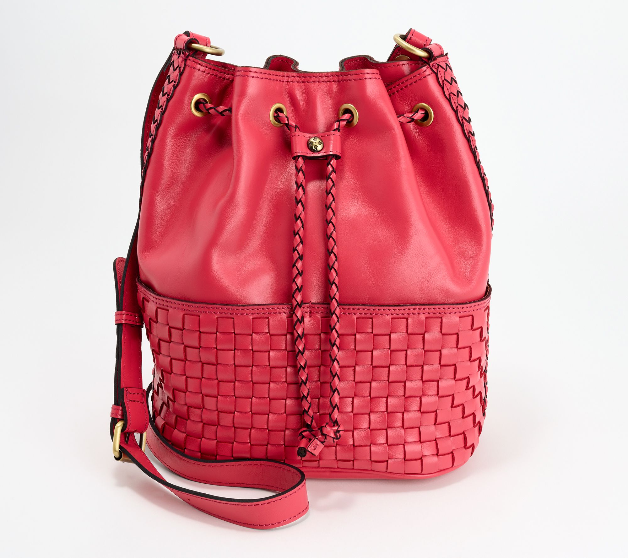 Patricia Nash Discovery Leather Mila Drawstring Crossbody Bag