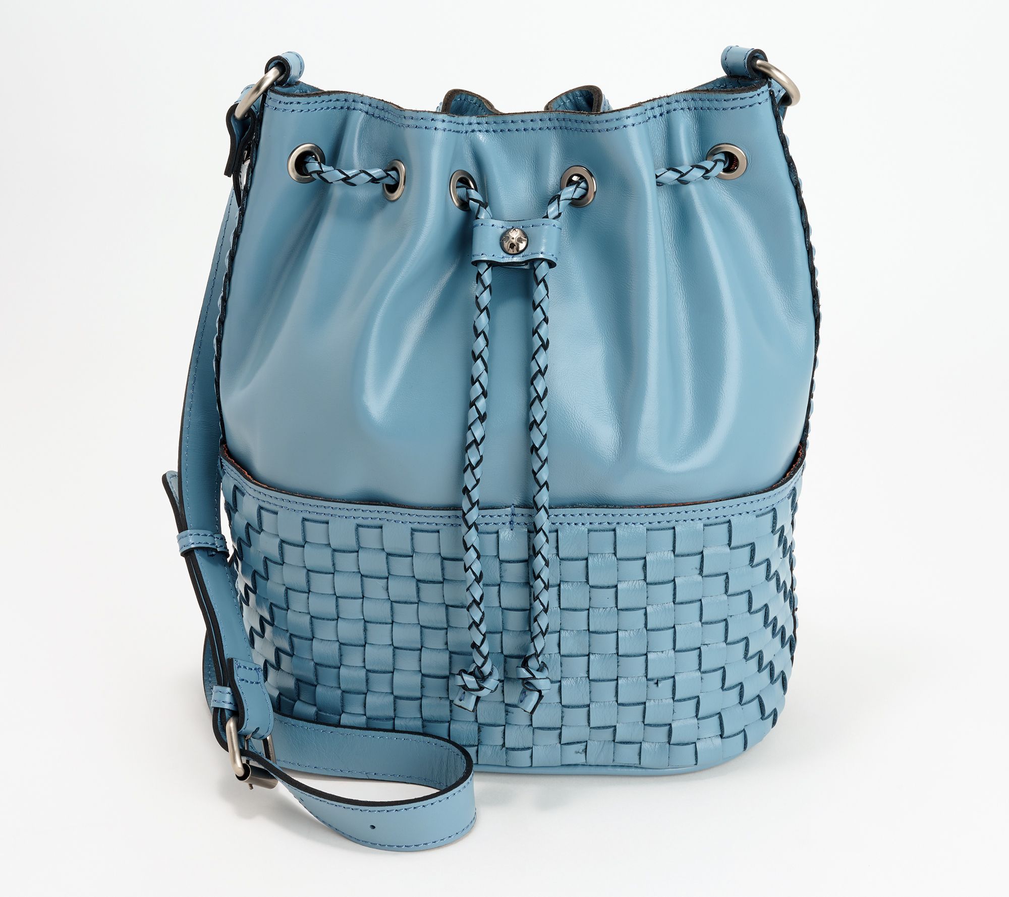 Patricia Nash Discovery Leather Mila Drawstring Crossbody Bag