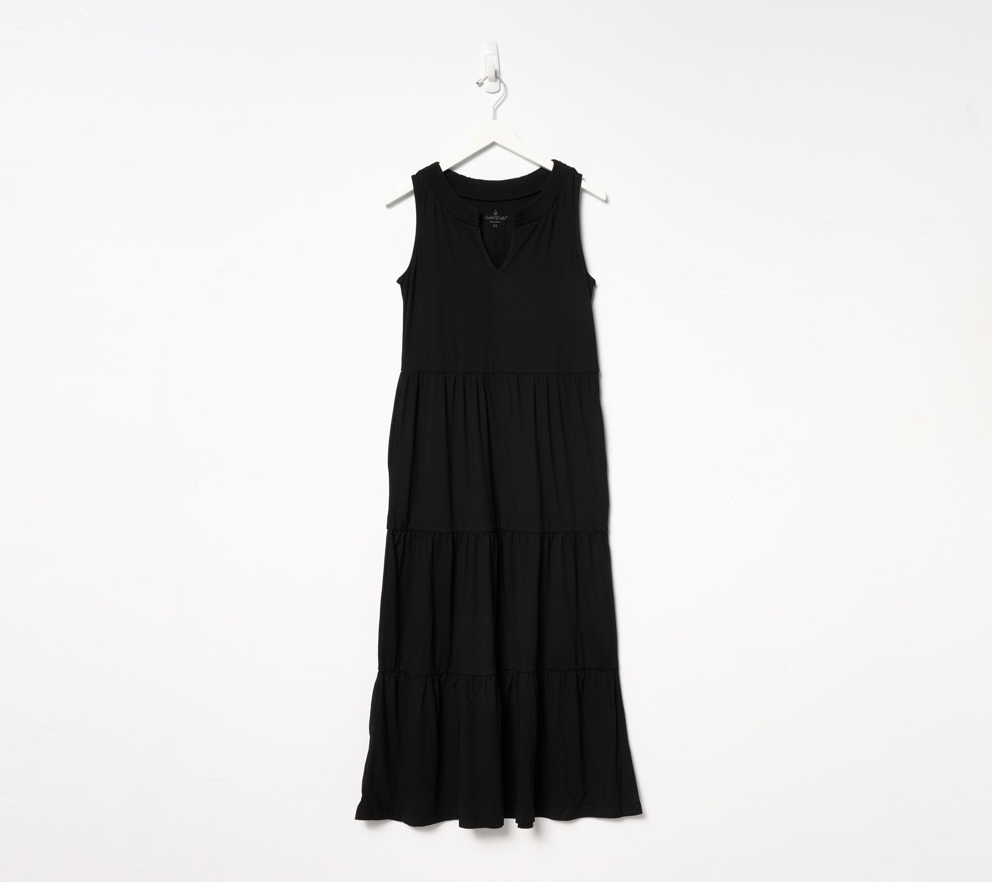 Cuddl Duds Flexwear Tiered Maxi Dress