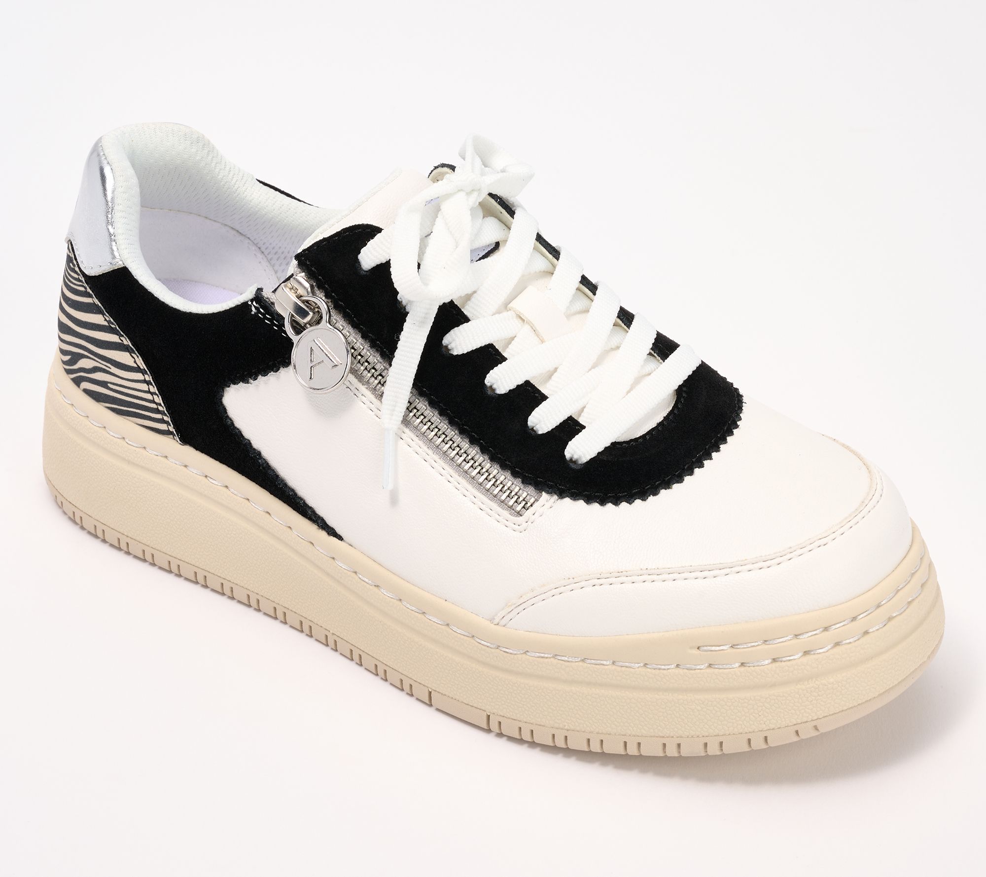 "As Is" Alegria Leather Casual Sneakers - Averie
