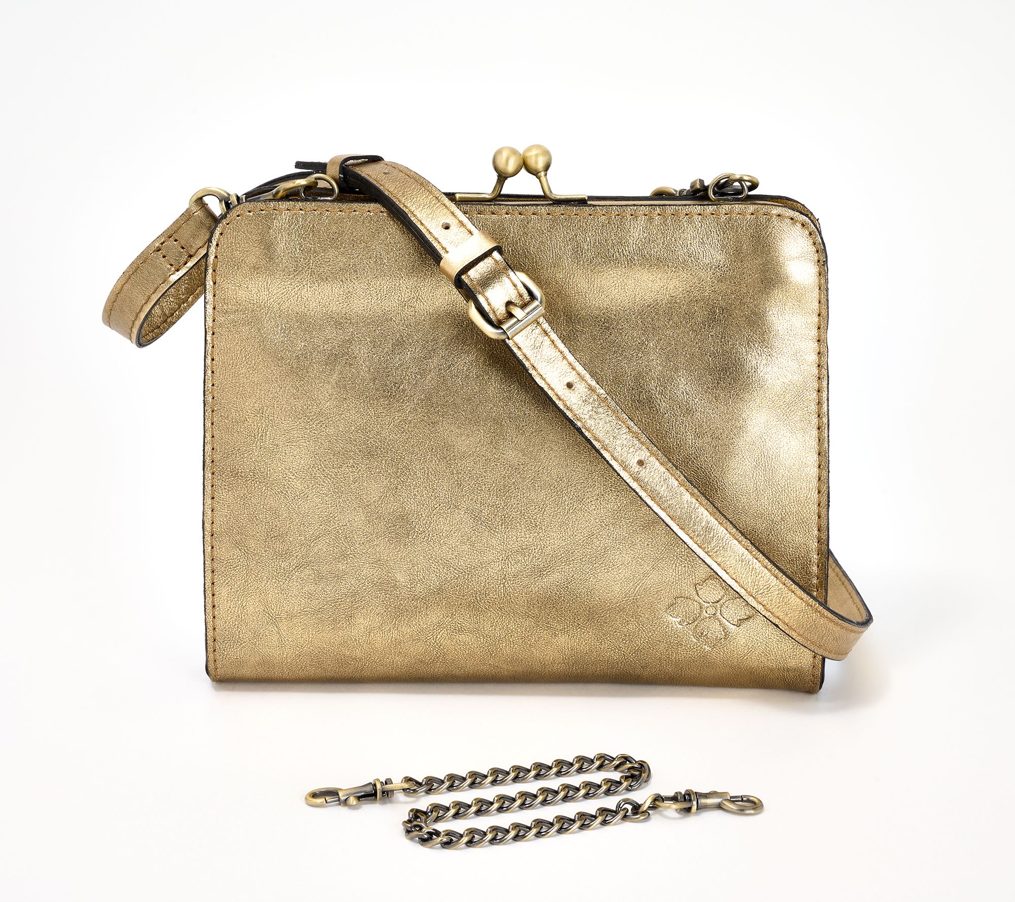 Patricia Nash Leather Amari Frame Crossbody