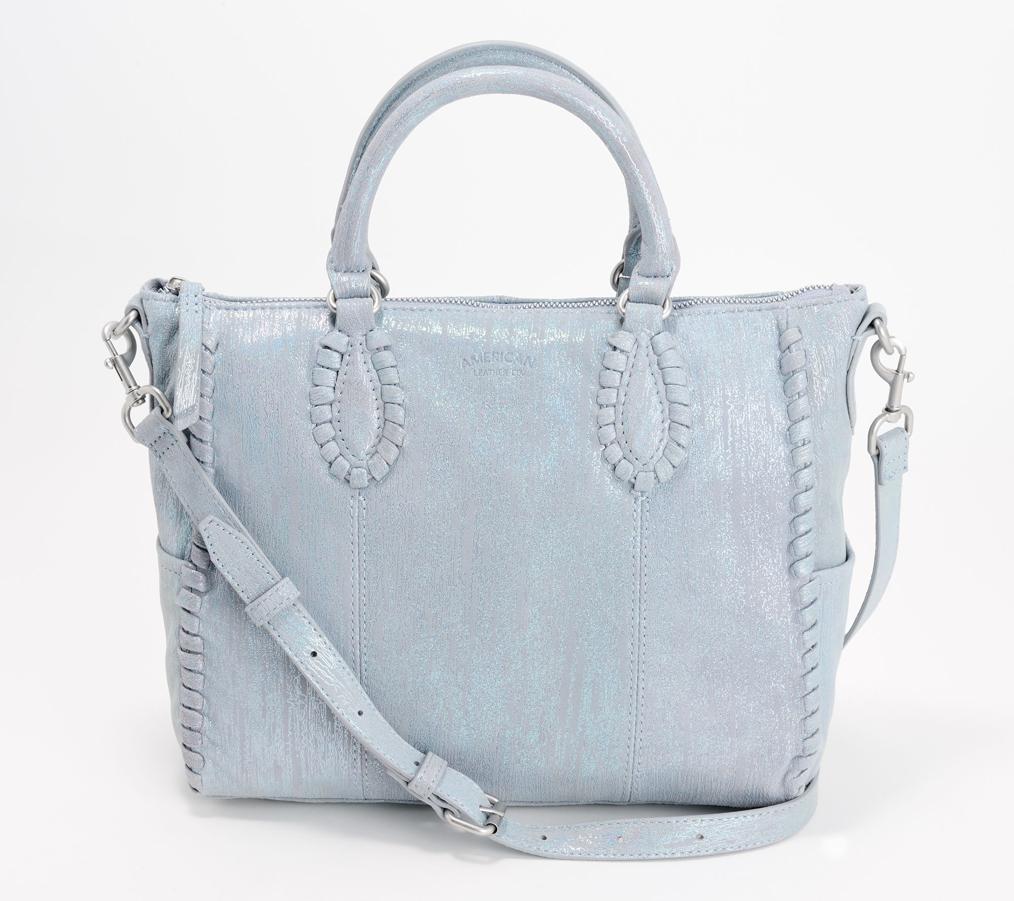 American Leather Co. Leather Madison Satchel with Crossbody