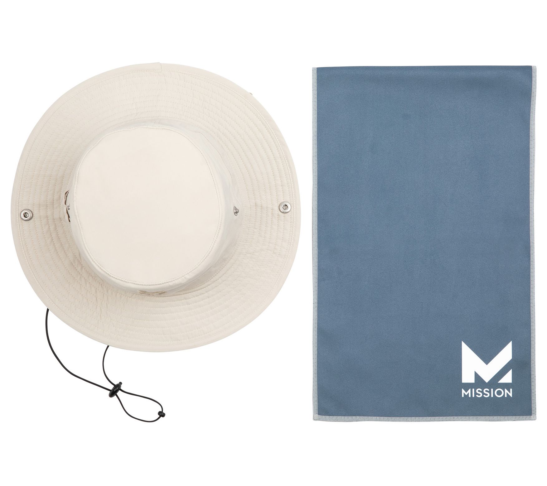 MISSION Cooling UPF50 Bucket Hat & Cooling Towel