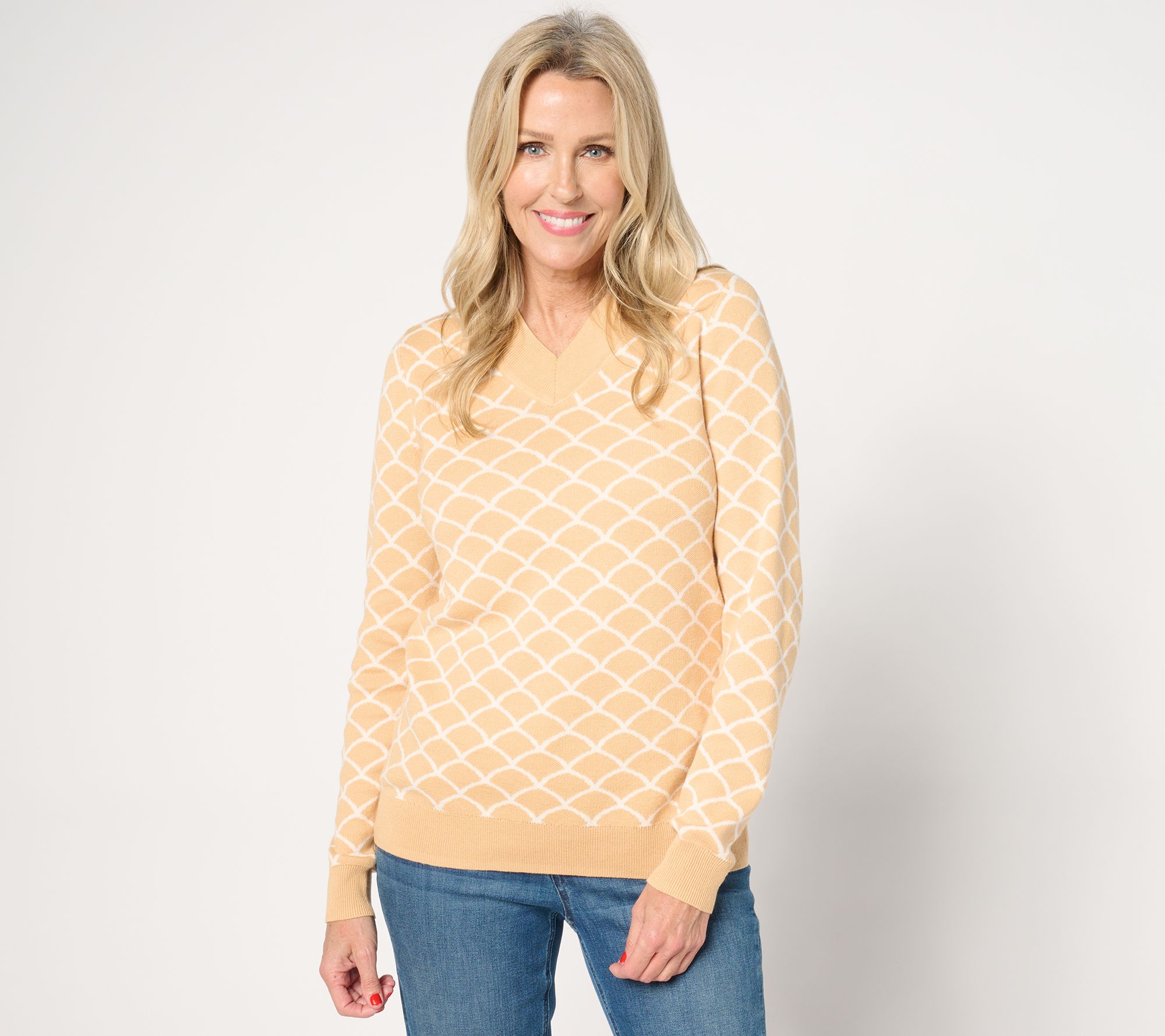 "As Is" Studio Park Women's Festive Pullover Sweater