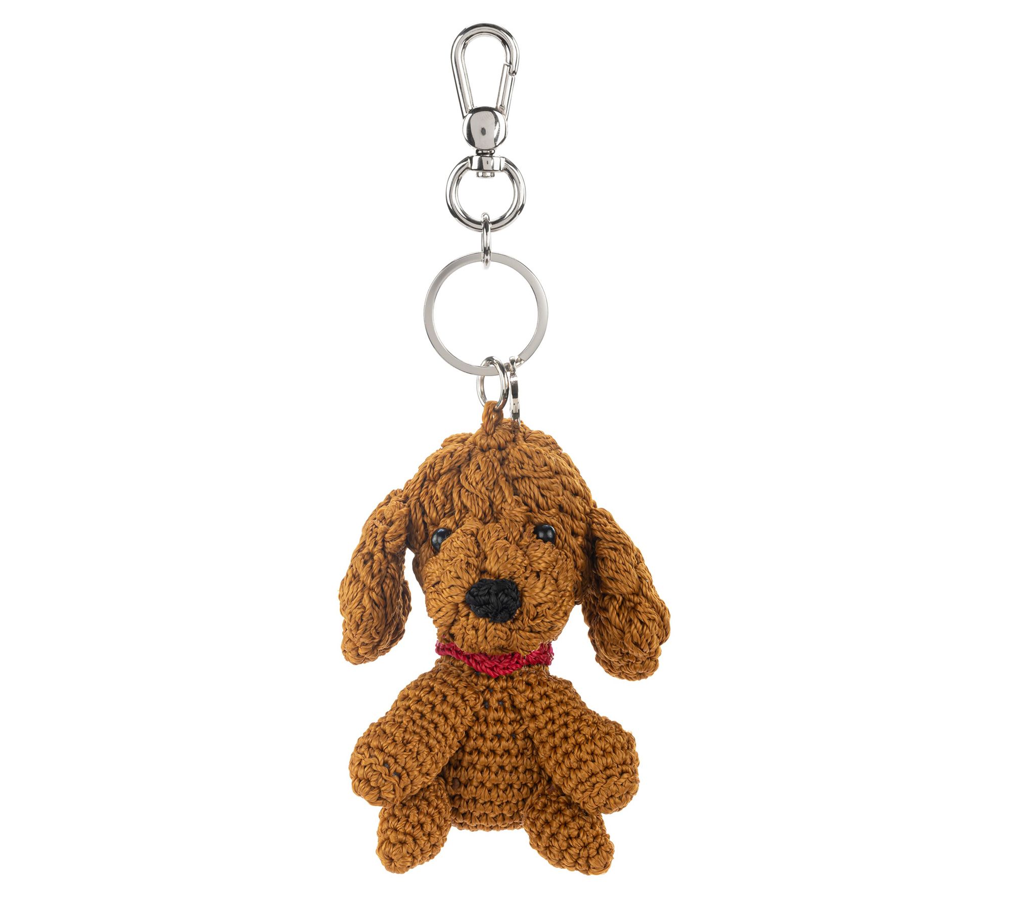The Sak Crochet Small Dog Dangle Bag Charm