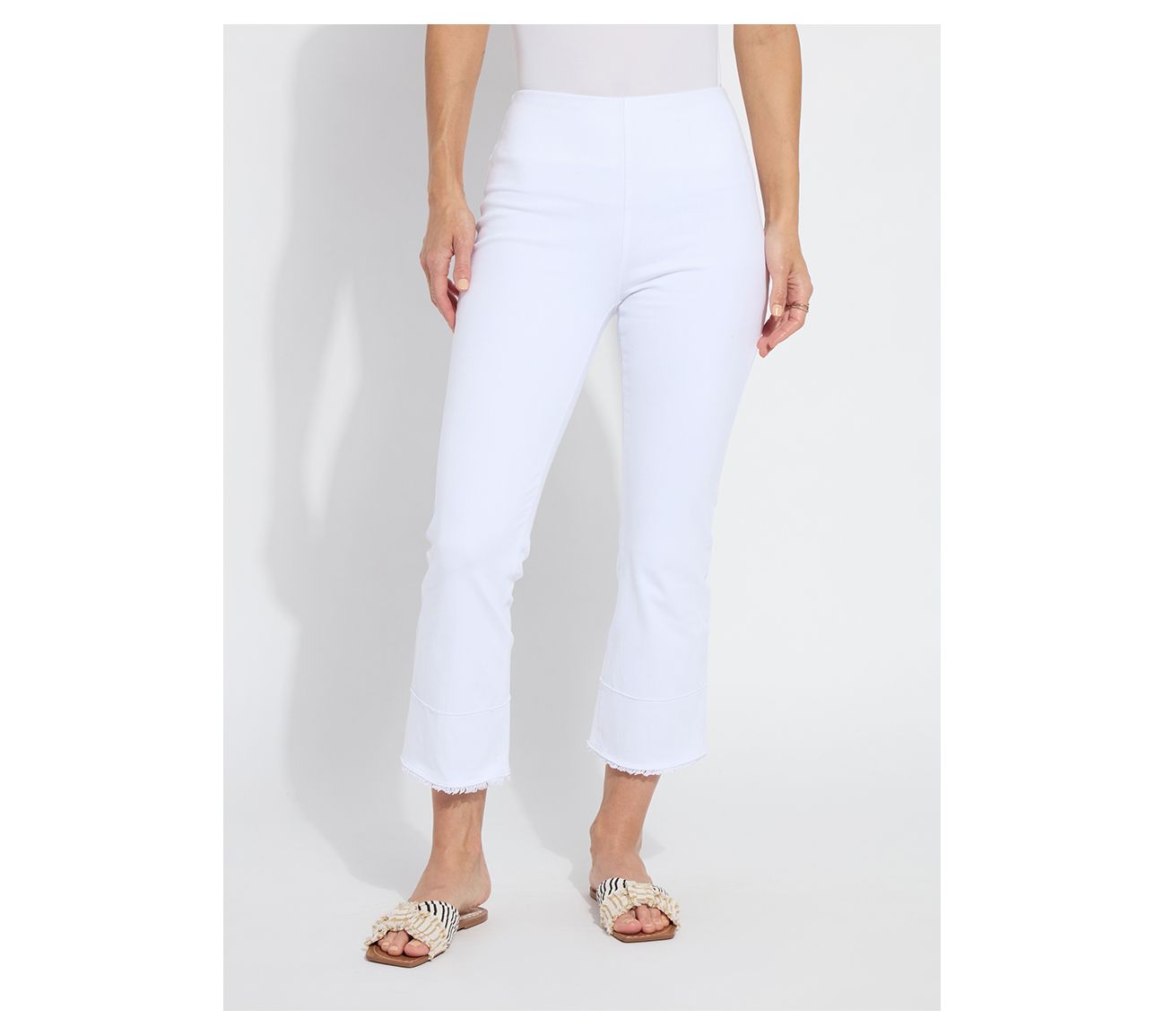 Lysse New York Dara Seamed Hem Crop Denim