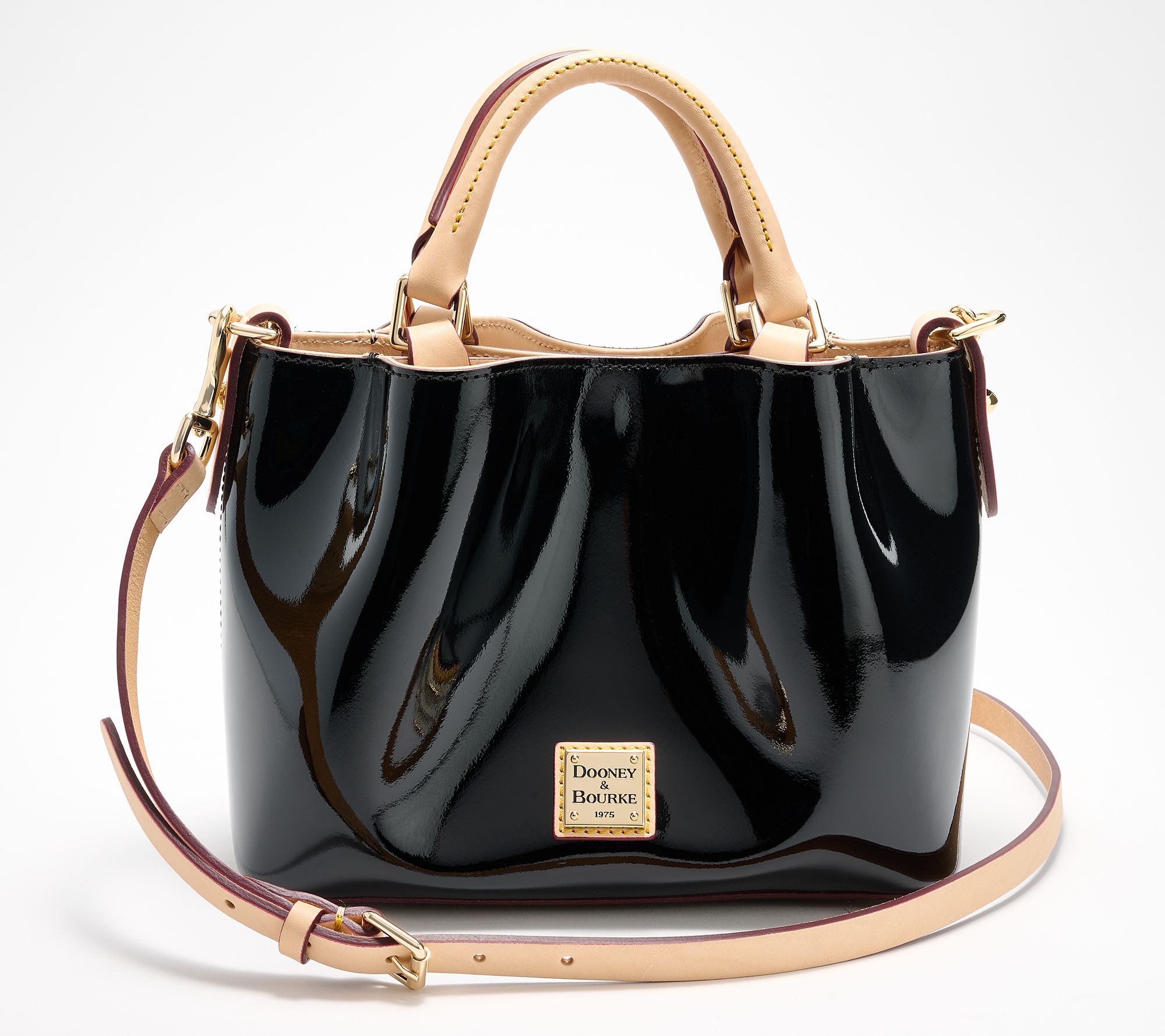 "As Is" Dooney & Bourke Patent Leather Mini Barlow with Crossbody Strap