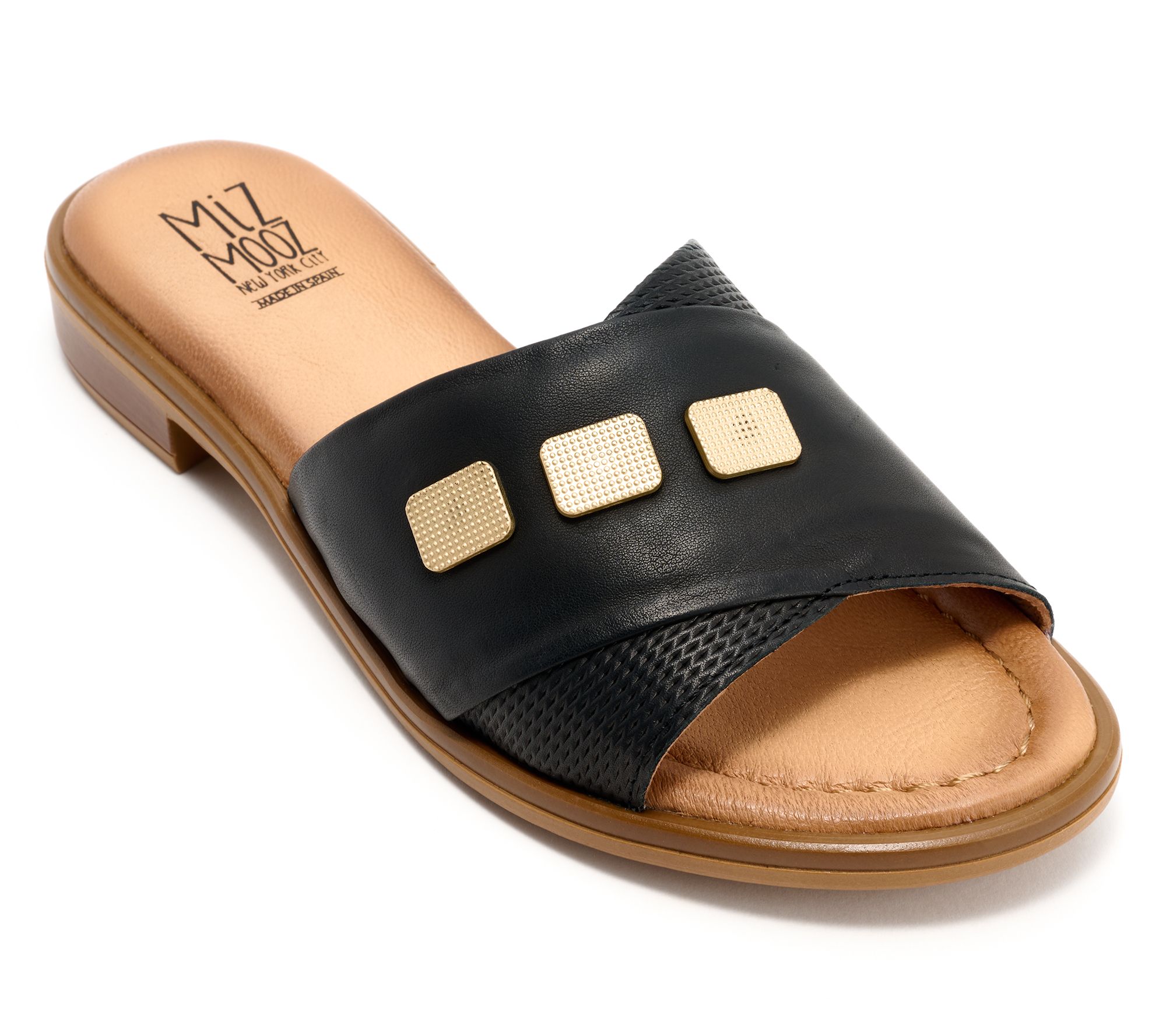 "As Is" Miz Mooz Leather Slide Sandals - Sookie