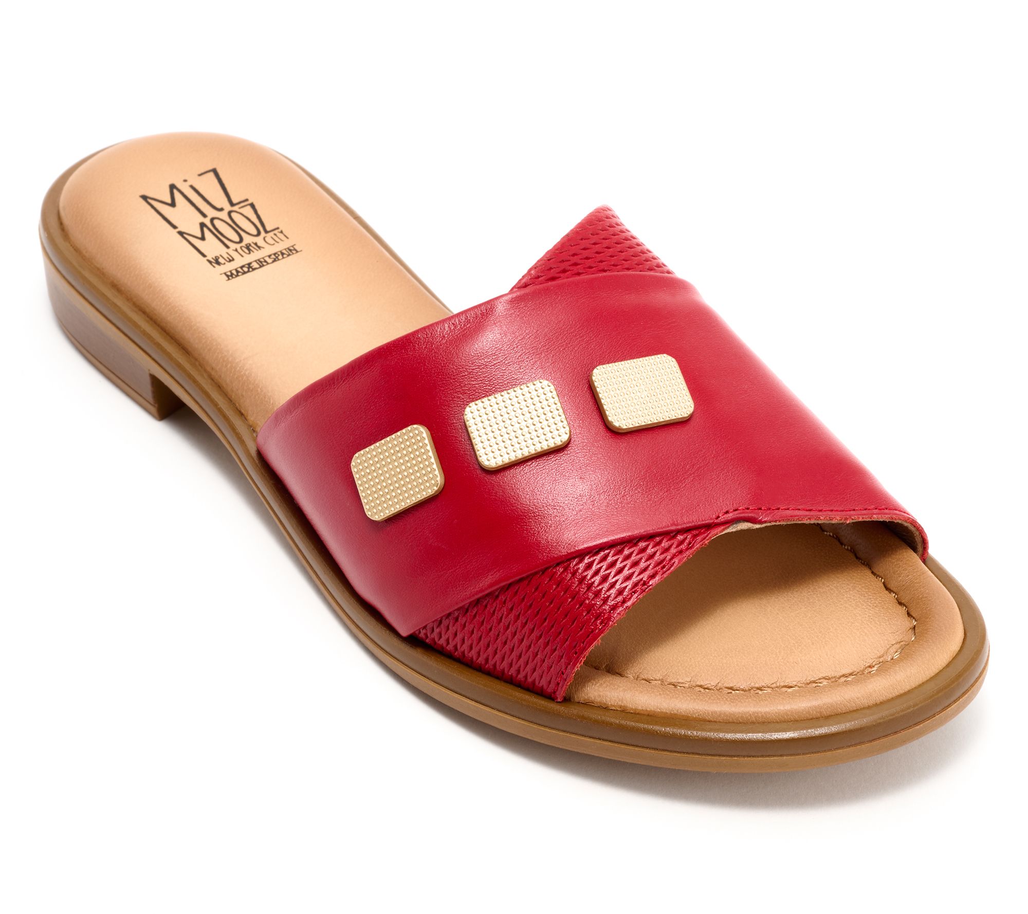 "As Is" Miz Mooz Leather Slide Sandals - Sookie