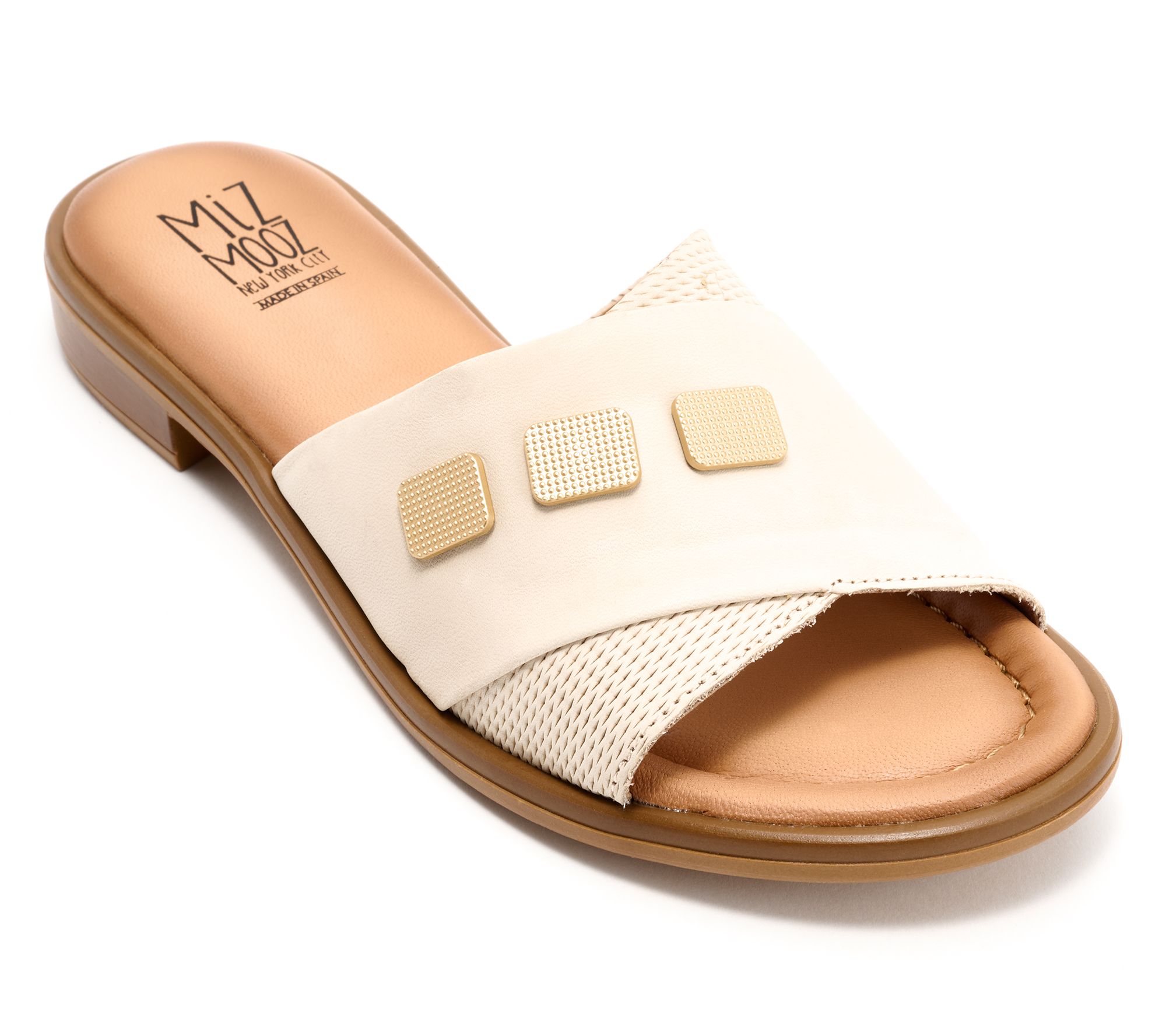 "As Is" Miz Mooz Leather Slide Sandals - Sookie