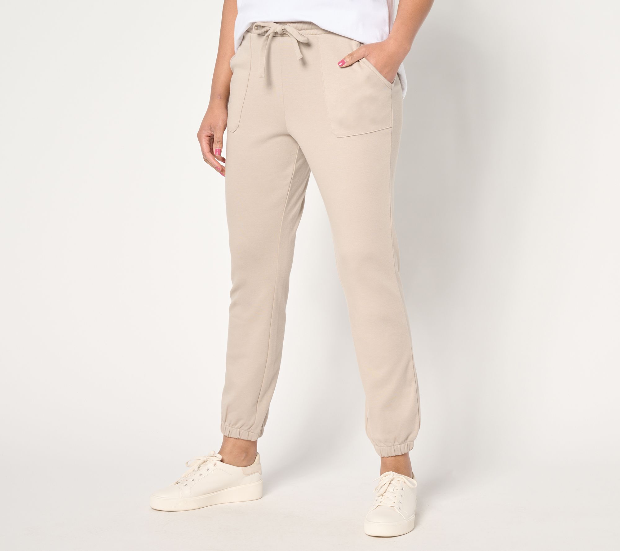 "As Is" Martha Stewart Signature Pet Knit Pull On Ankle Pants