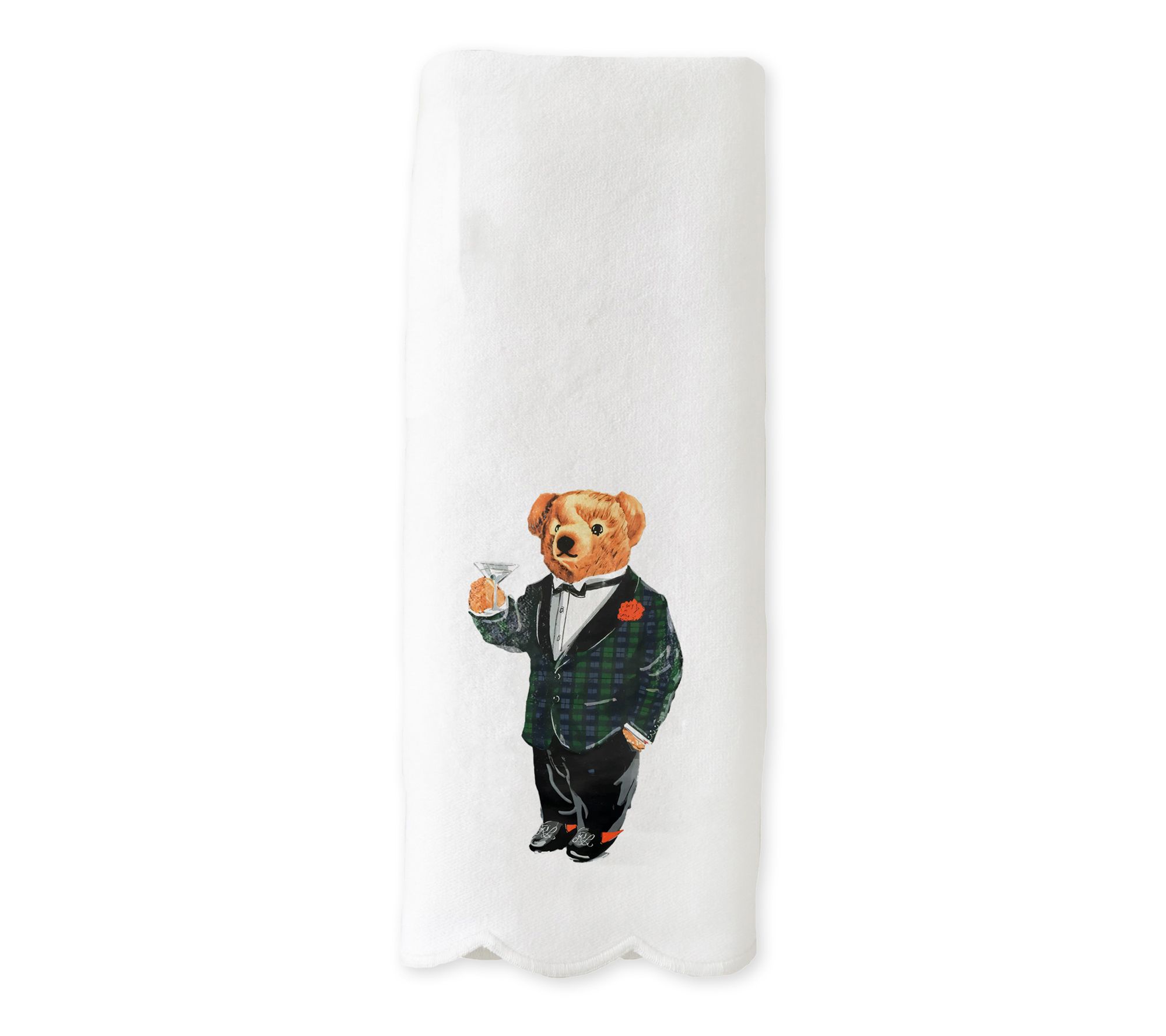 By The Edit Scalloped Edge Kitchen Towel - BearEdition
