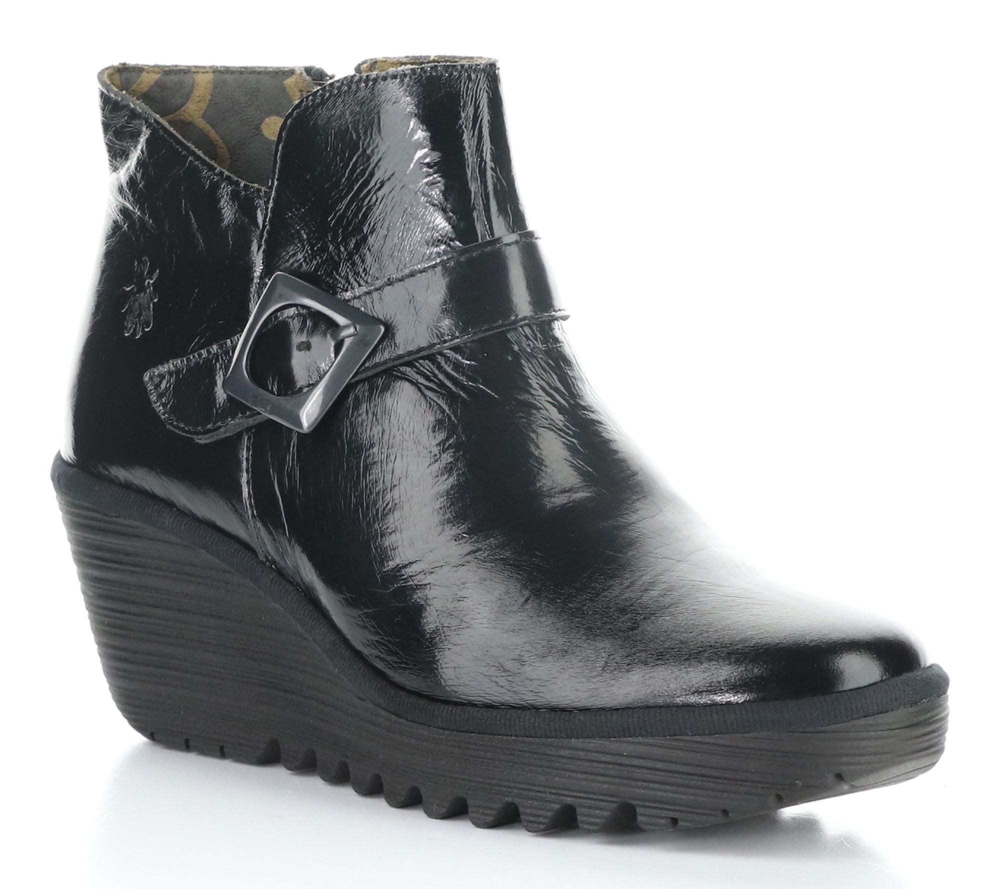 Fly London Nappalak Side Zip Patent Leather Boot - Yort597Fly